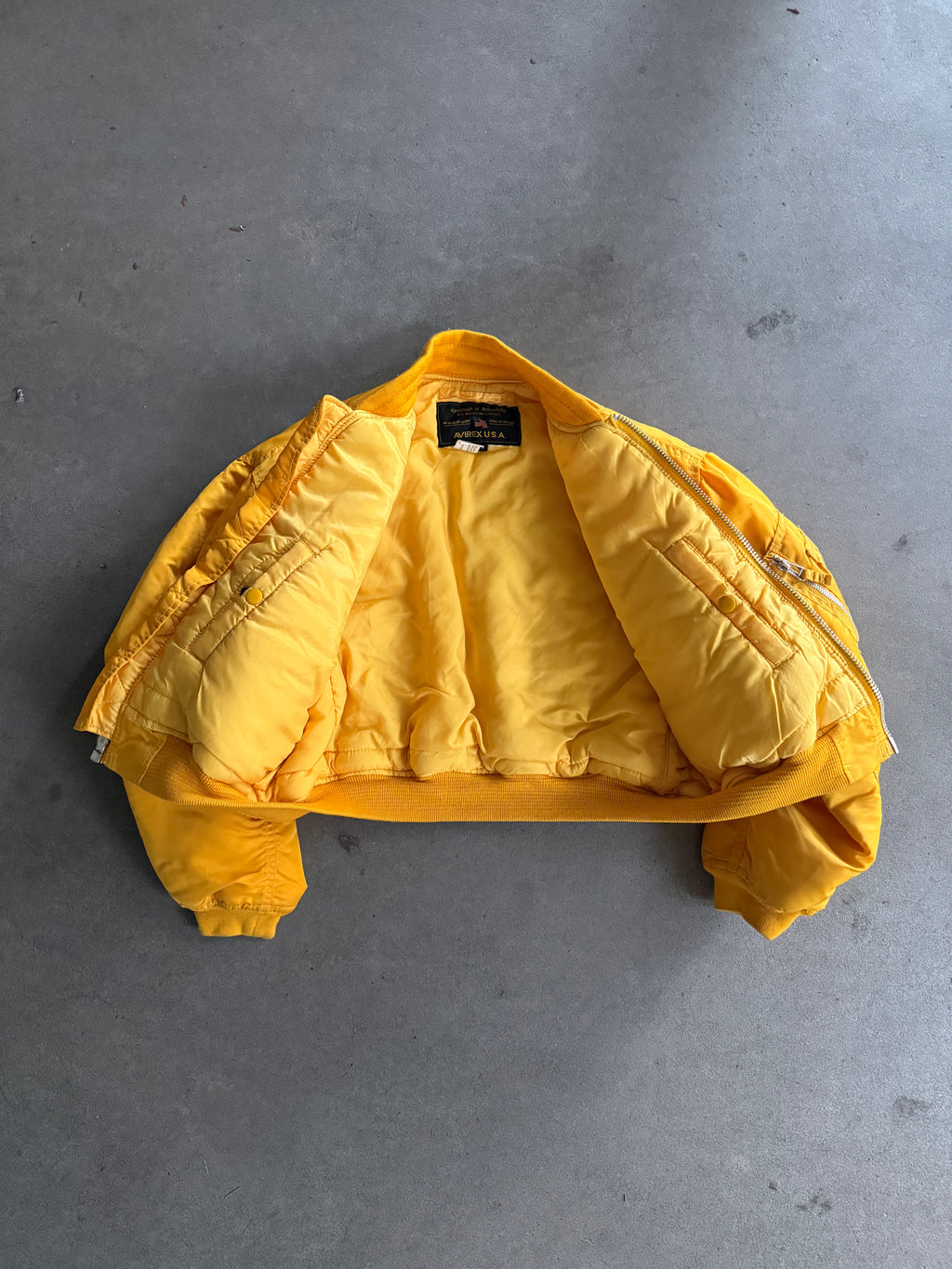 1990S AVIREX MA-1 VINTAGE BOMBER JACKET (S)