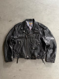 1990S AVIREX VINTAGE MOTORCYCLE LEATHER JACKET (M)