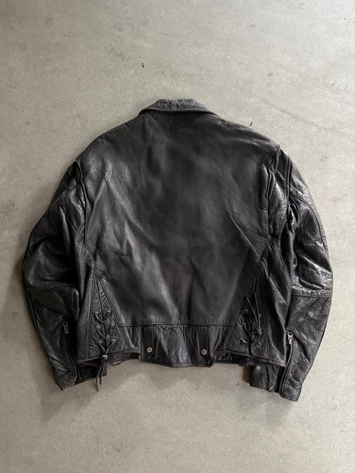 1990S AVIREX VINTAGE MOTORCYCLE LEATHER JACKET (M)