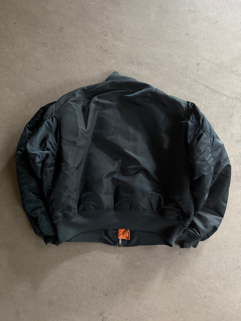 1990S SCHOTT  MA-1 NYLON VINTAGE BOMBER JACKET (XL)