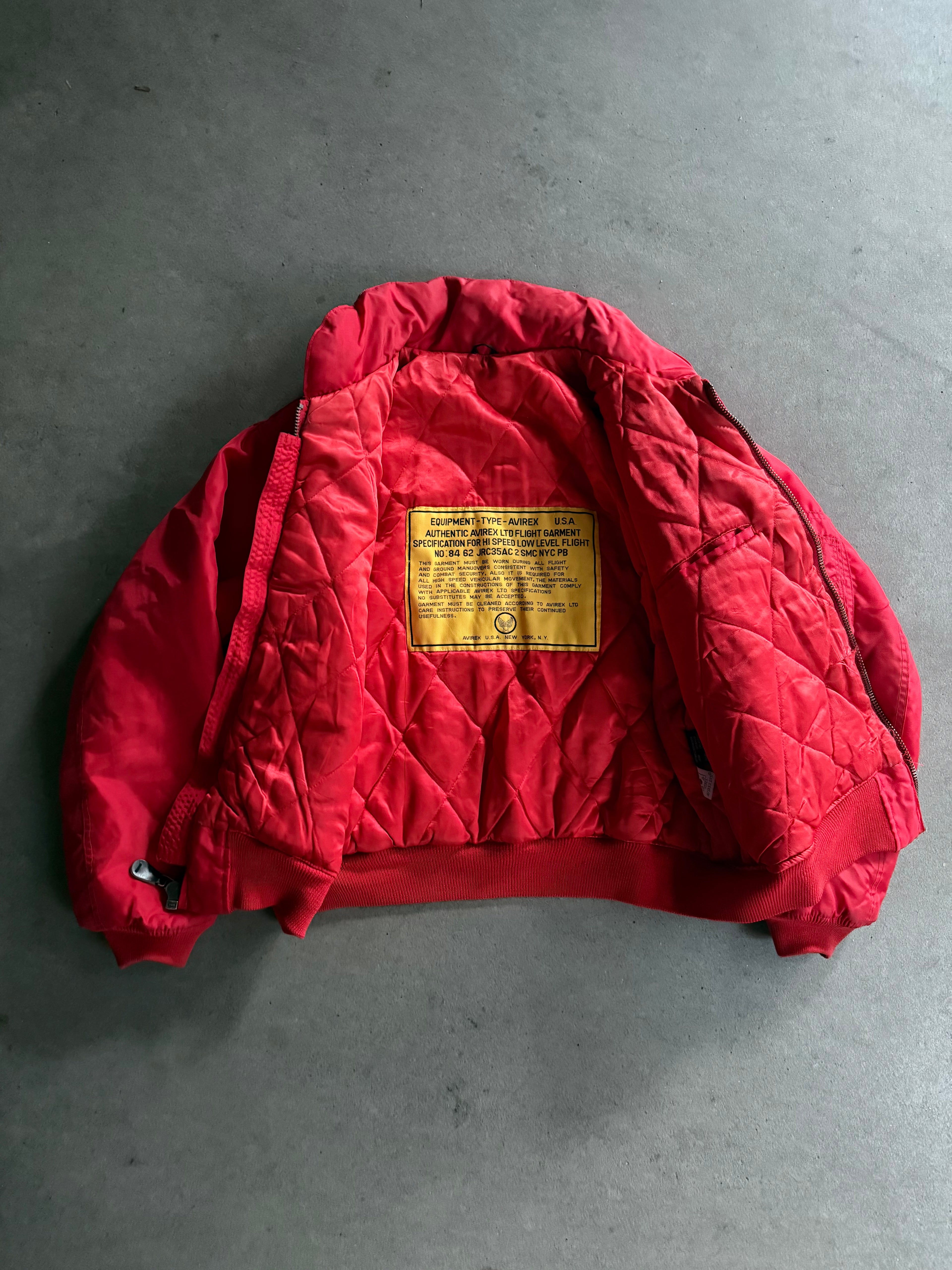 1990S AVIREX B-7 VINTAGE BOMBER JACKET (M)