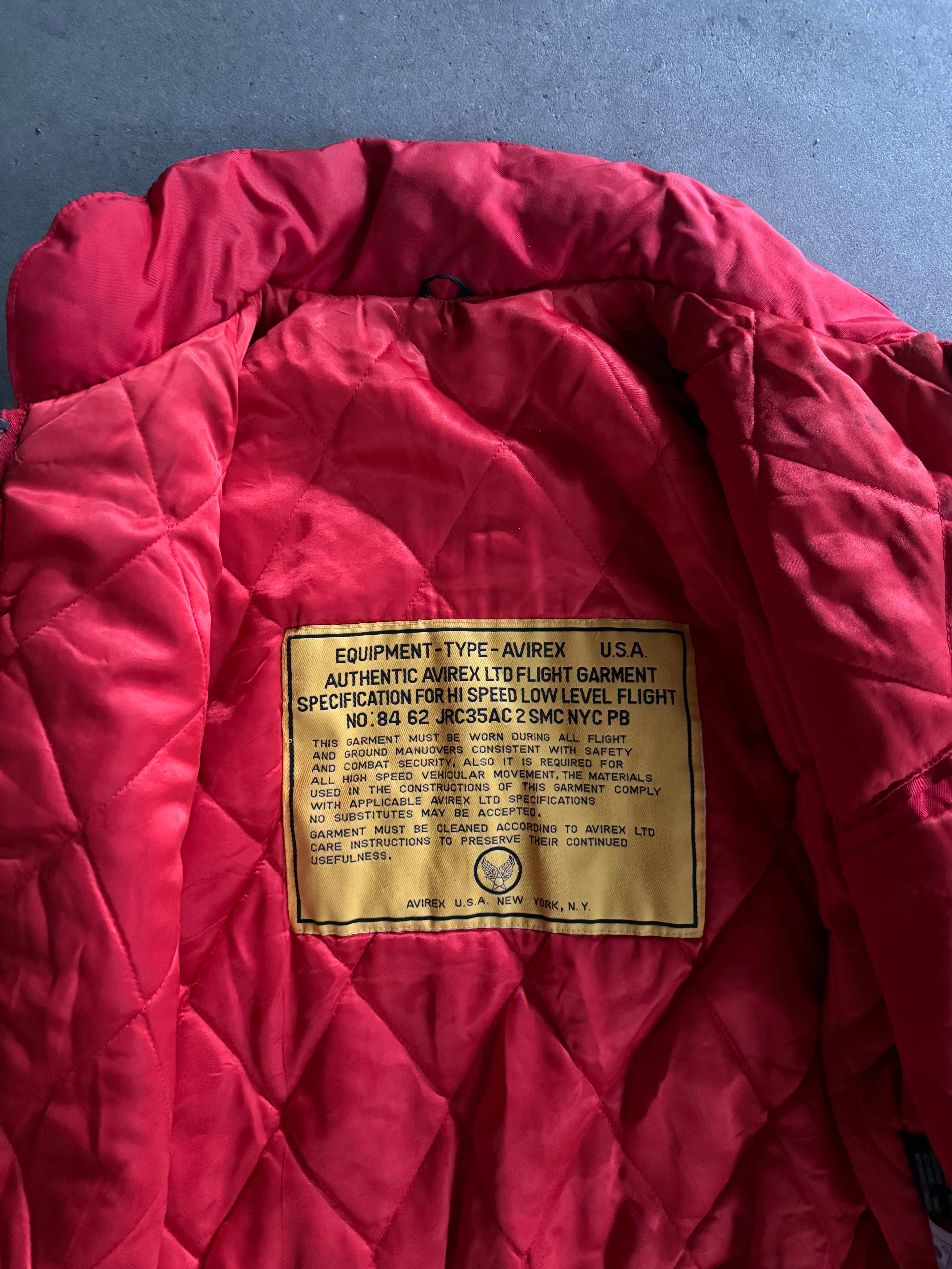 1990S AVIREX B-7 VINTAGE BOMBER JACKET (M)