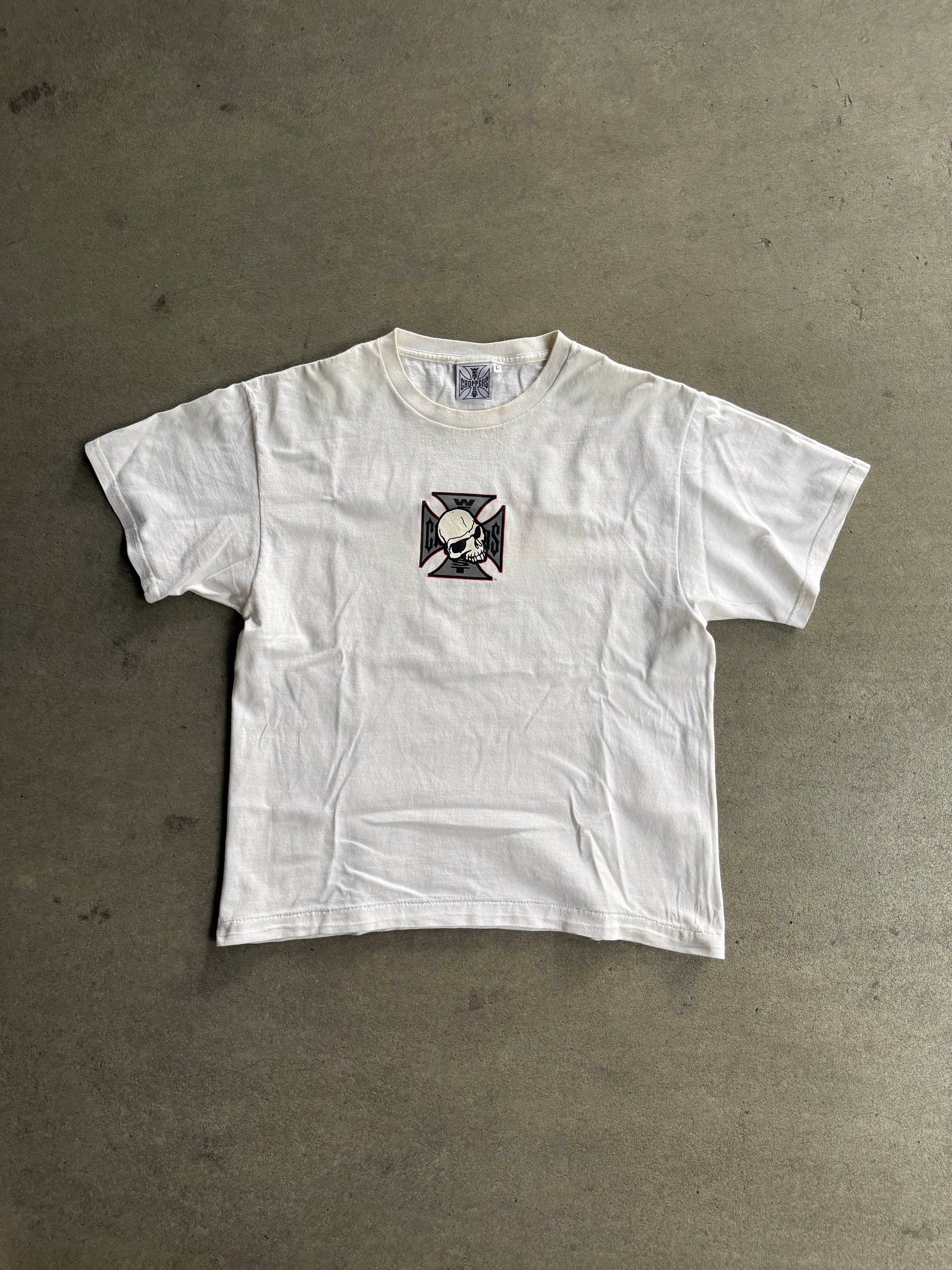 2000S WEST COAST CHOPPERS SKULL LOGO T-SHIRT - EUROPEAN TAG (L)