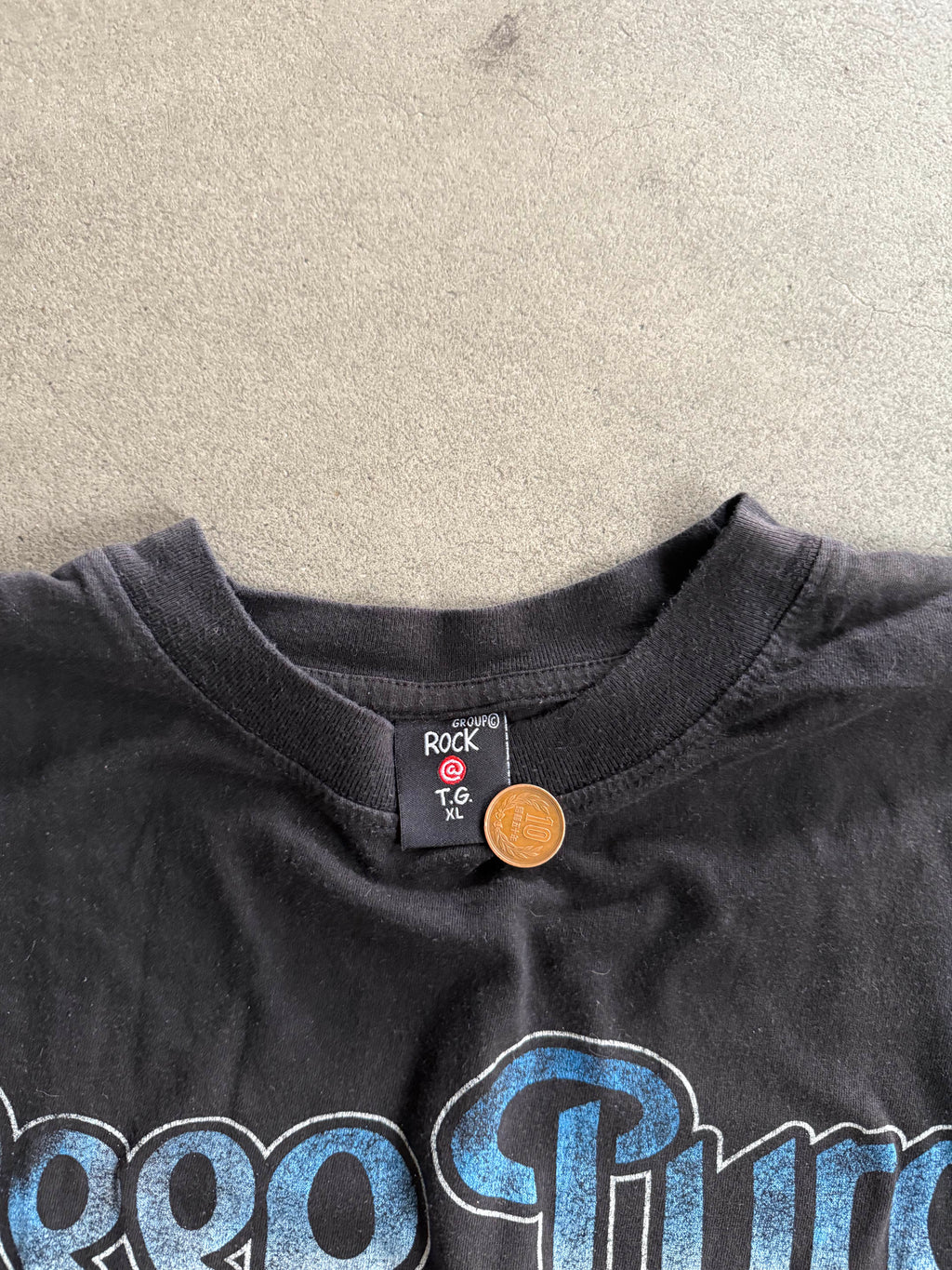 90S DEEP PURPLE SLAVES AND MASTERS PRINT T-SHIRT (XL)
