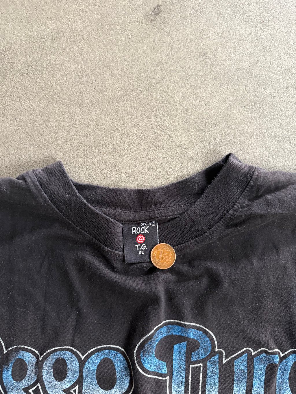 90S DEEP PURPLE SLAVES AND MASTERS PRINT T-SHIRT (XL)