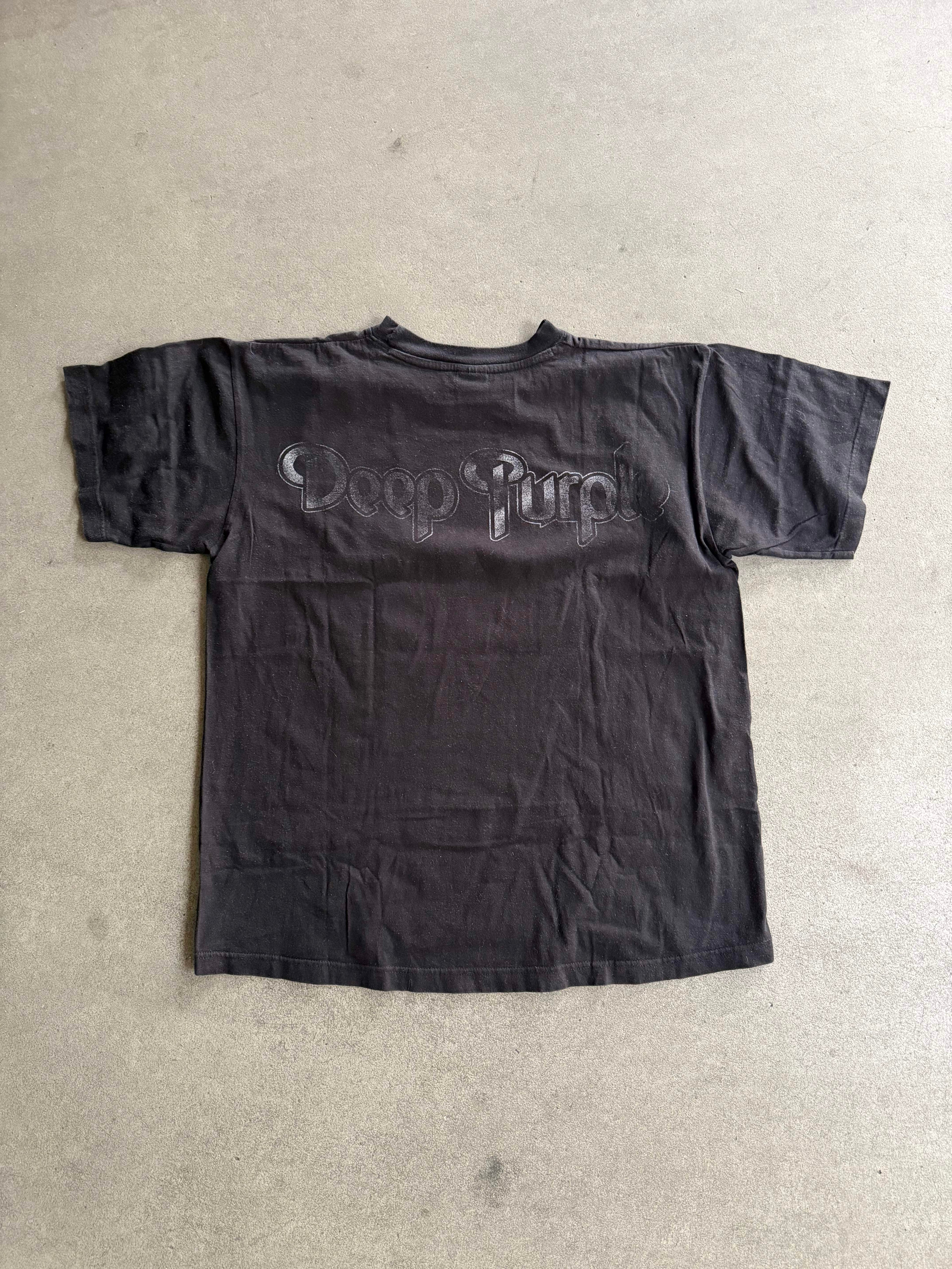 90S DEEP PURPLE SLAVES AND MASTERS PRINT T-SHIRT (XL)