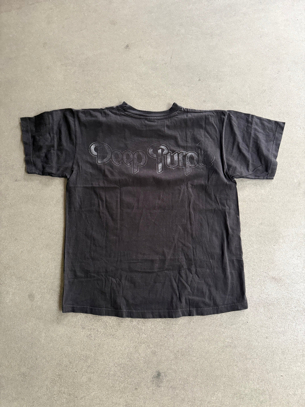 90S DEEP PURPLE SLAVES AND MASTERS PRINT T-SHIRT (XL)