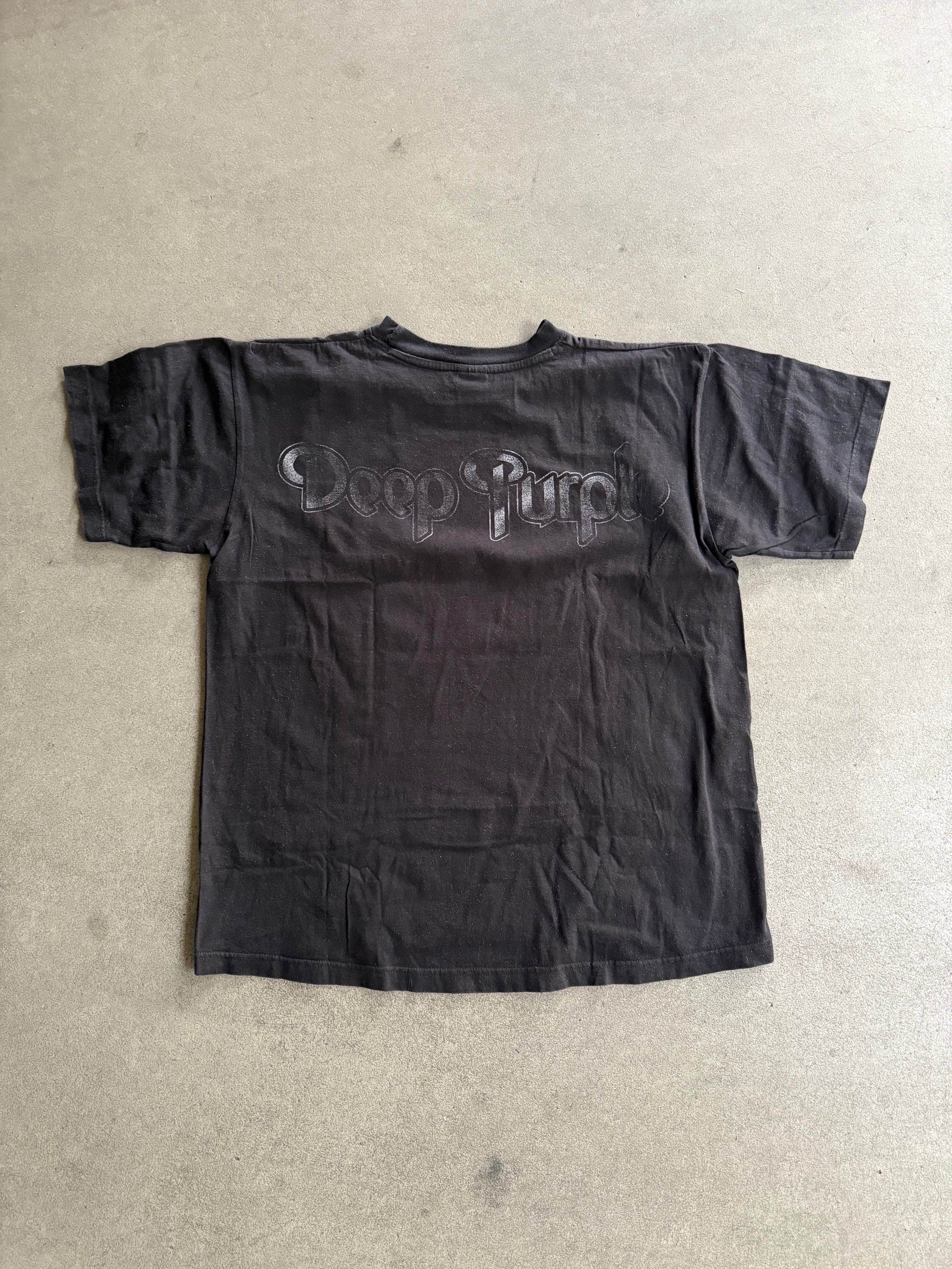 90S DEEP PURPLE SLAVES AND MASTERS PRINT T-SHIRT (XL)