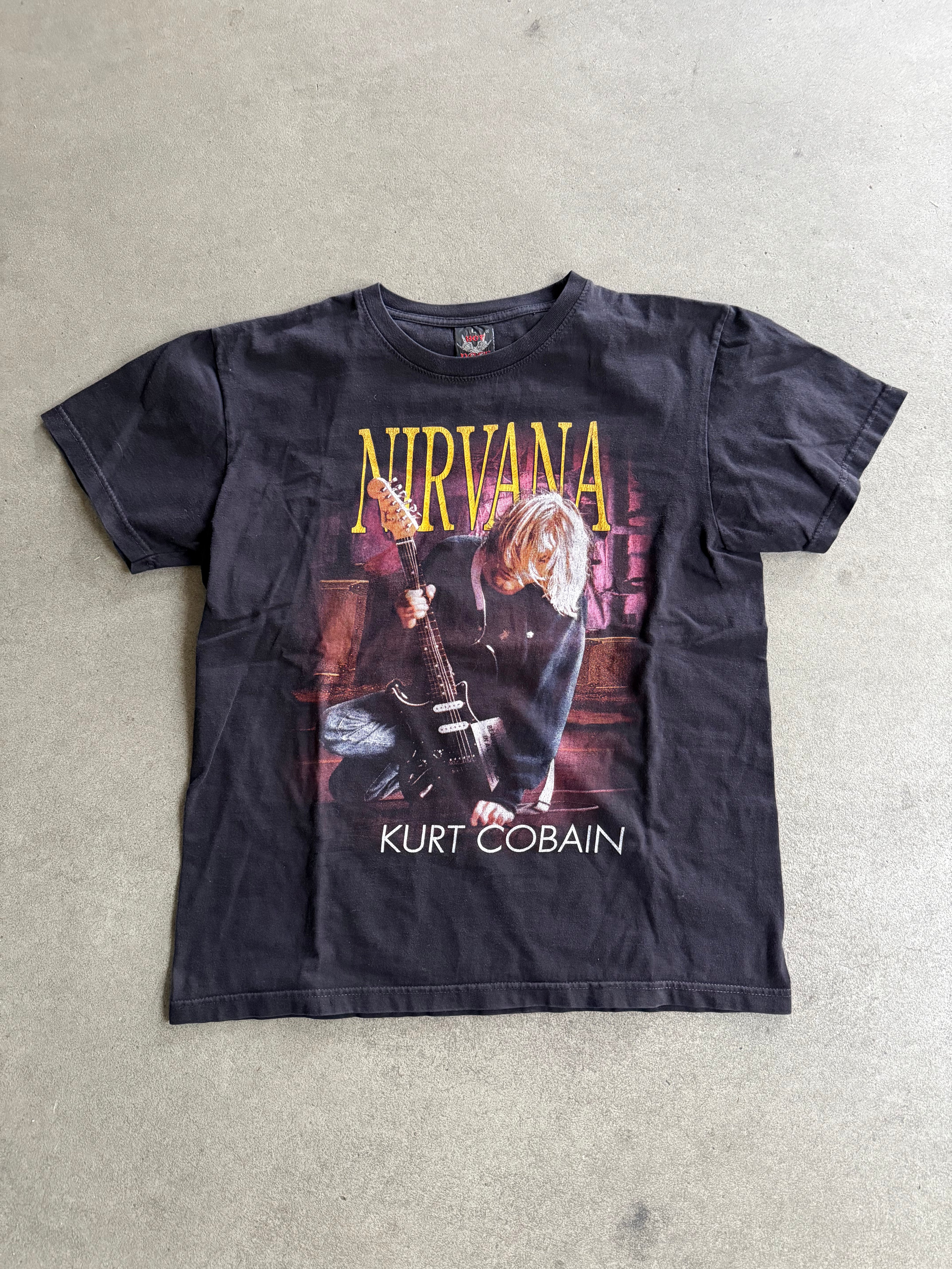 2000S NIRVANA KURT COBAIN BOOTLEG T-SHIRT (L)