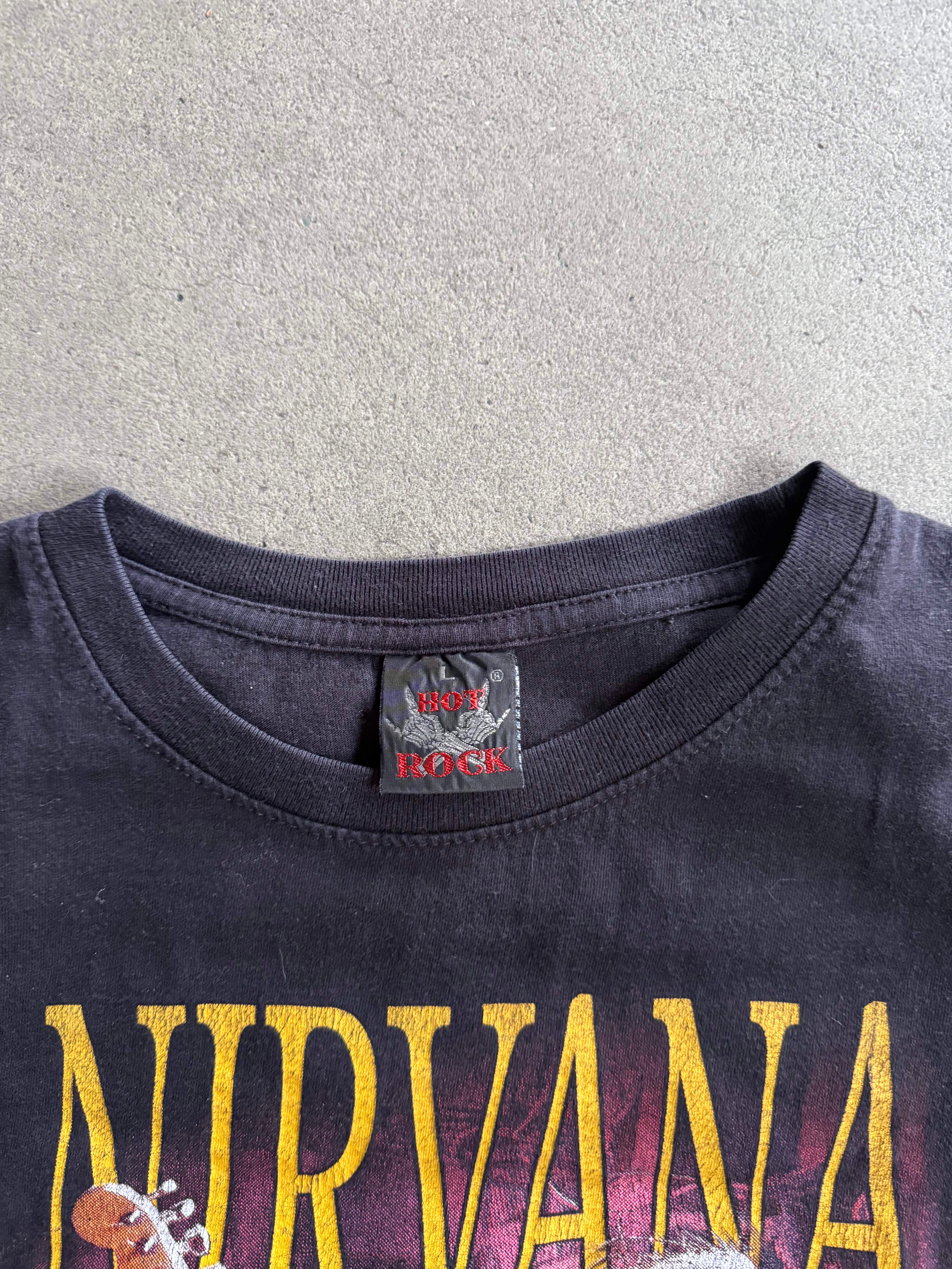 2000S NIRVANA NEVERMIND PRINT T-SHIRT (L)