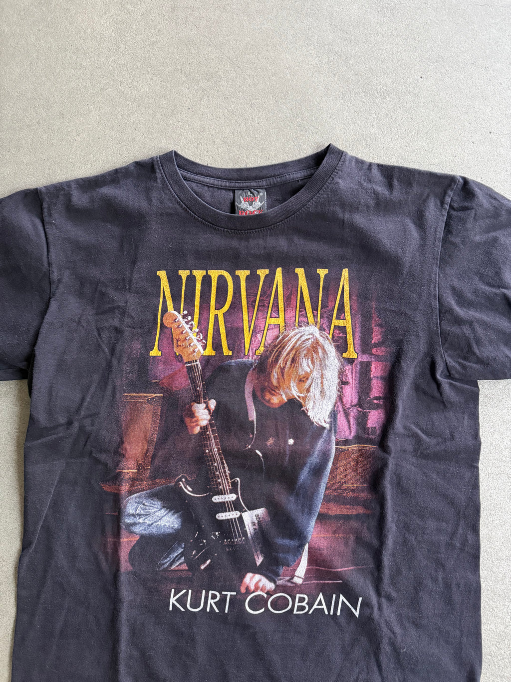2000S NIRVANA KURT COBAIN BOOTLEG T-SHIRT (L)