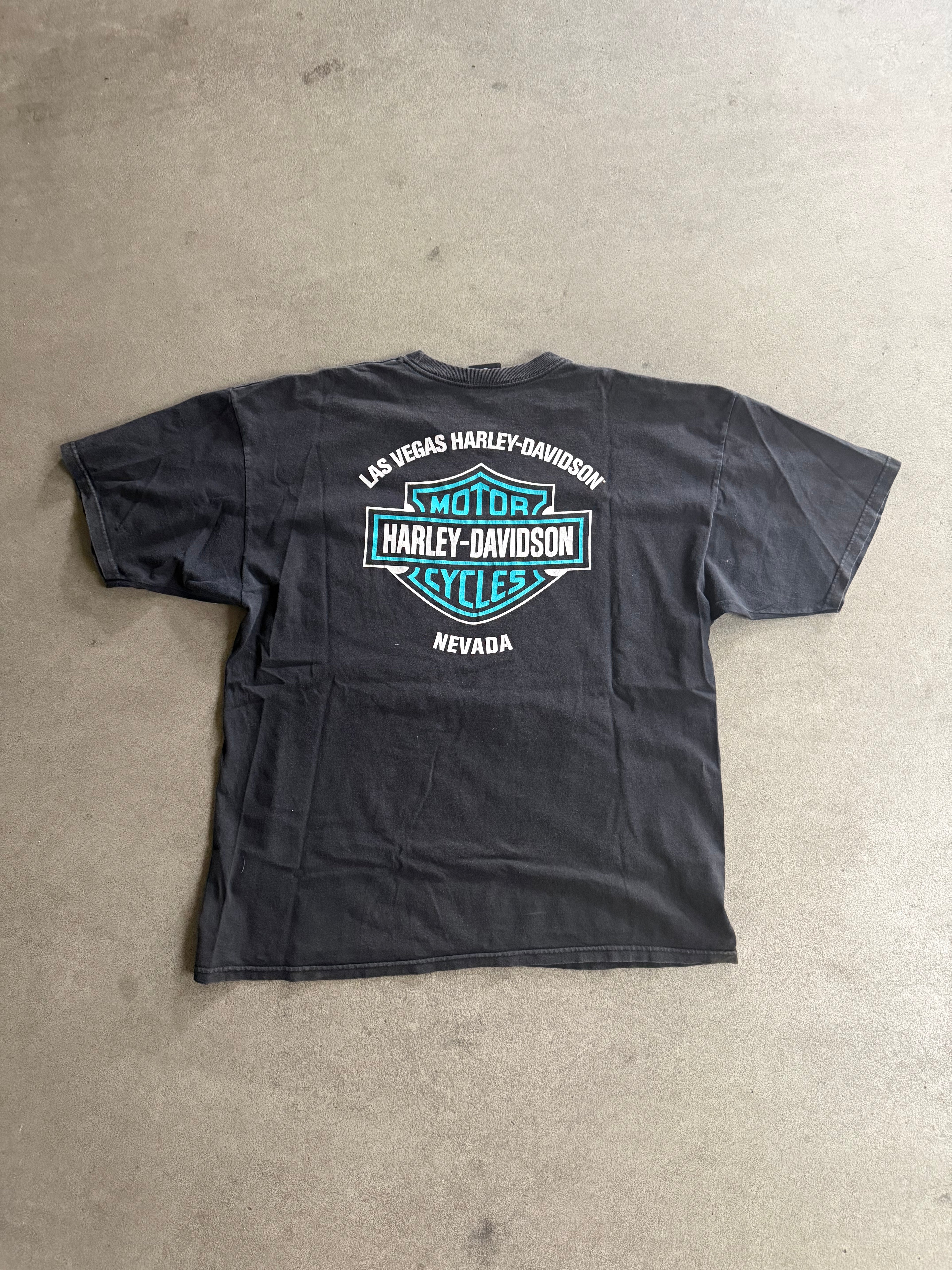 2000S HARLEY DAVIDSON LAS VEGAS T-SHIRT (XL)