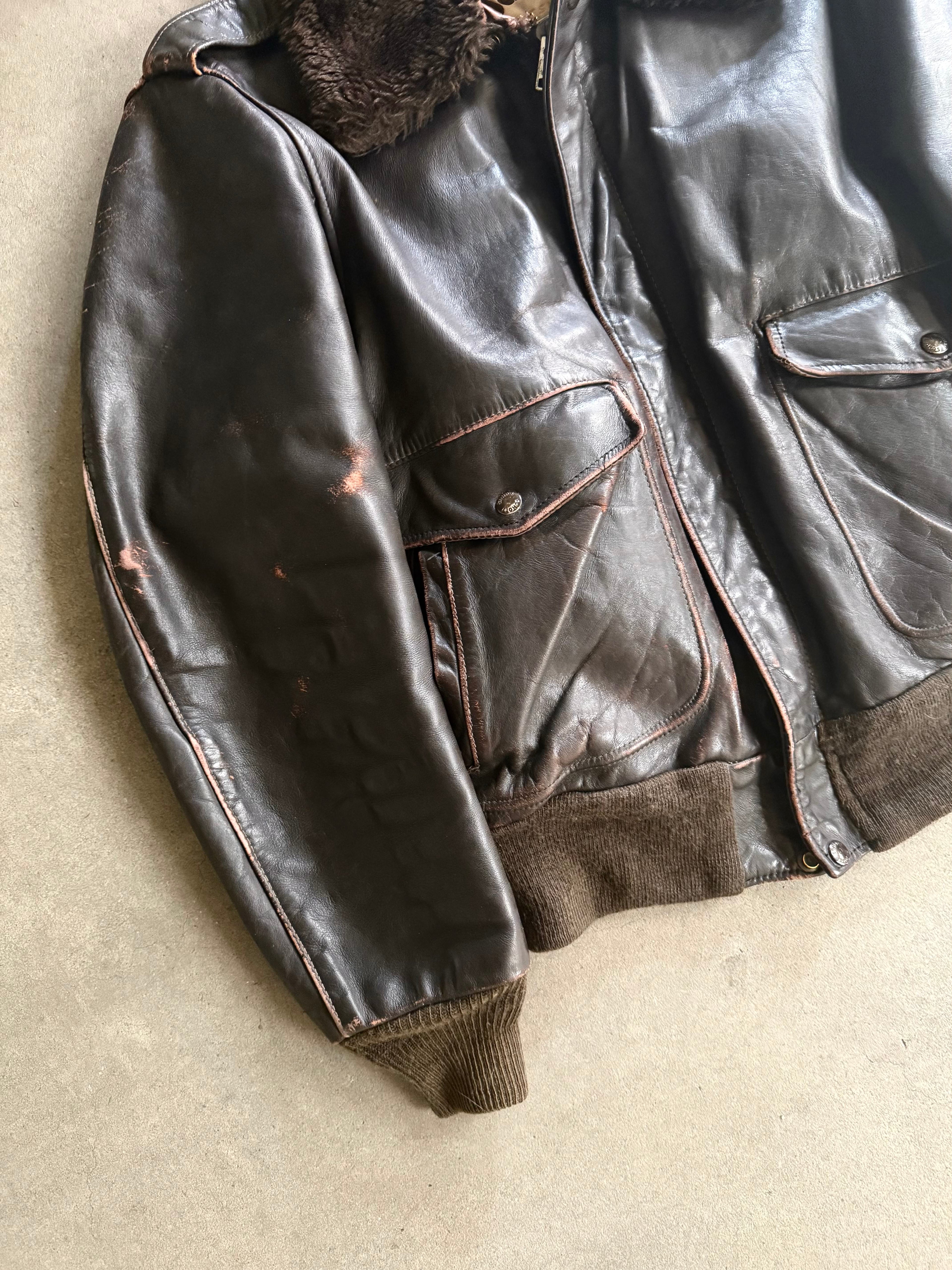 1970S SCHOTT 684SM LEATHER JACKET 70S FULL SET VINTAGE LEATHER JACKET (L)