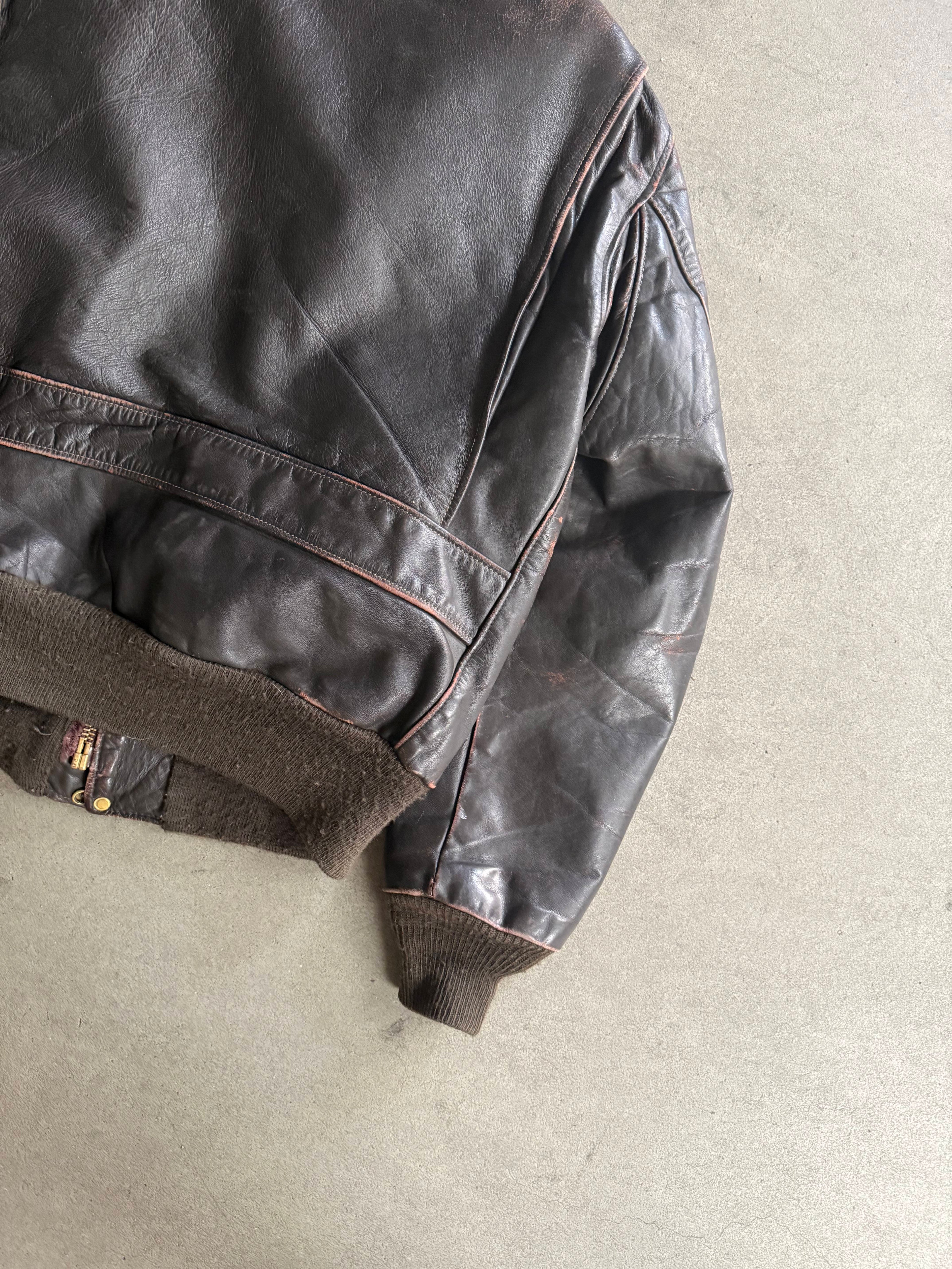 1970S SCHOTT 684SM LEATHER JACKET 70S FULL SET VINTAGE LEATHER JACKET (L)