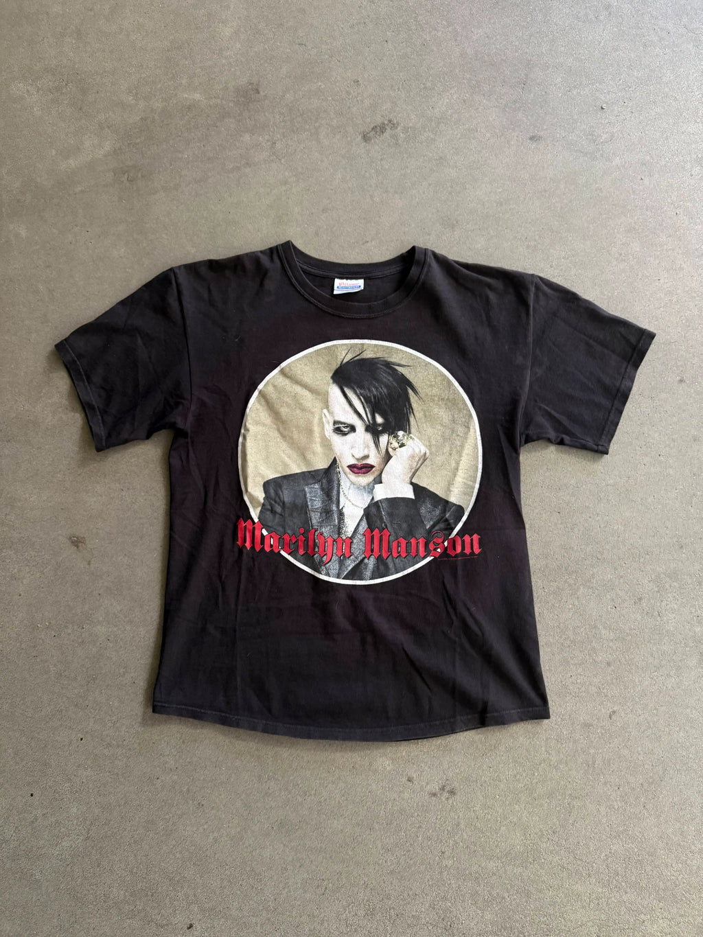 2004 MARILYN MANSON "AGAINST ALL GODS" GRAPHIC TEE (M)