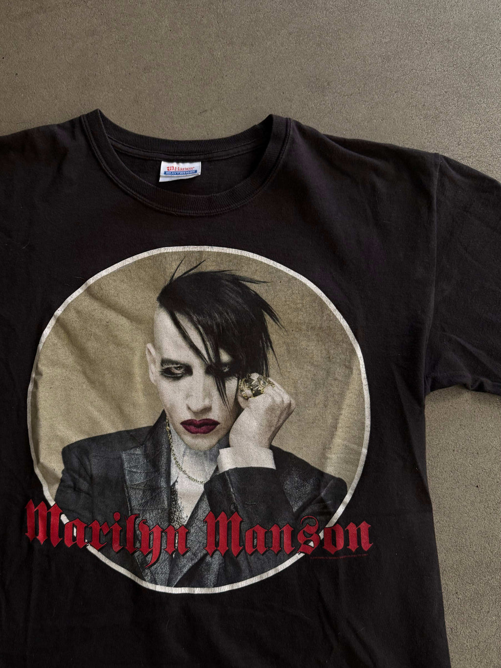 2004 MARILYN MANSON "AGAINST ALL GODS" GRAPHIC TEE (M)