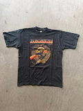 2000S FLAMES KALASHNIKOV PRINT VINTAGE T-SHIRT (L)