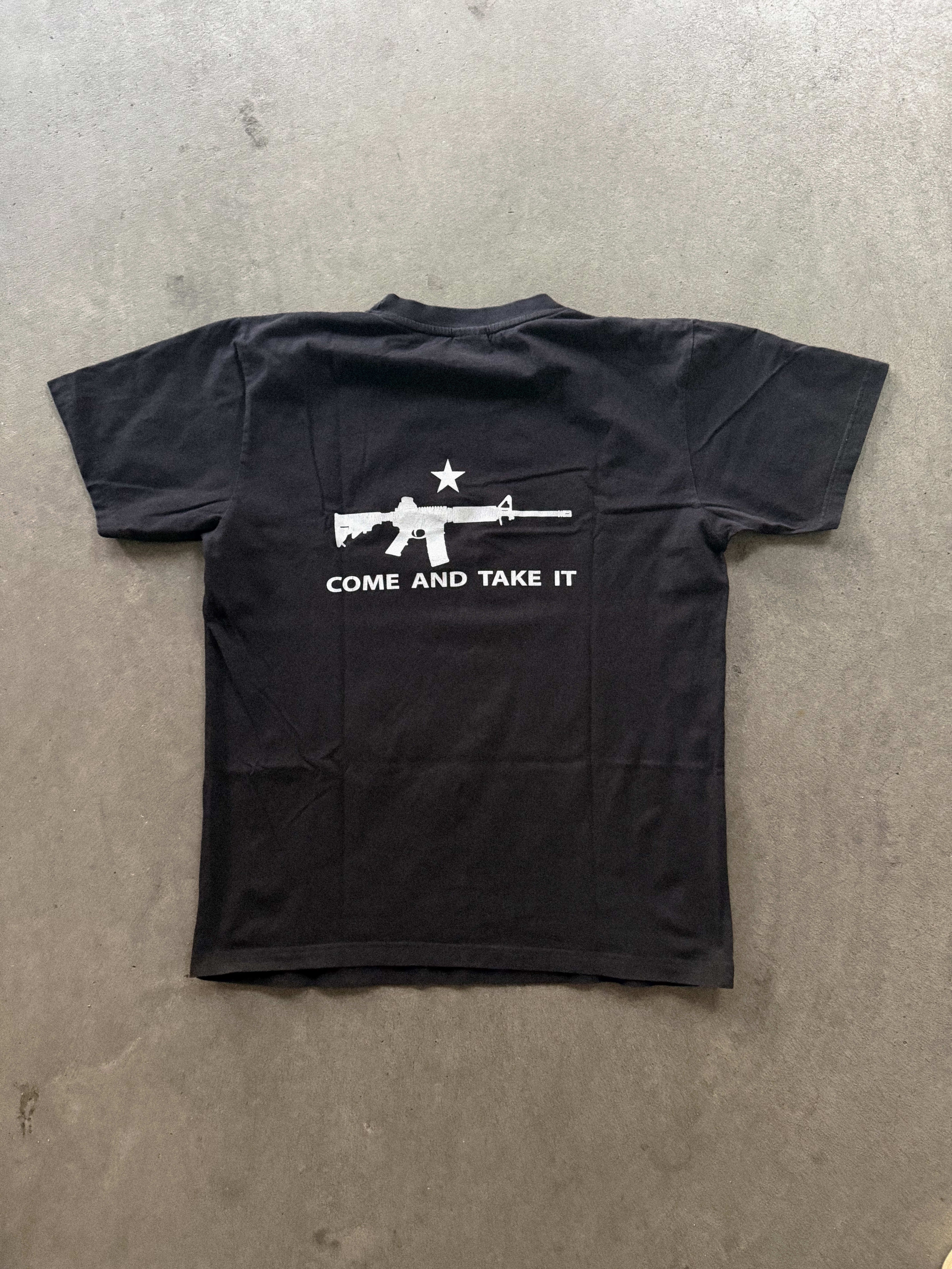 2000S AK-47 COME AND GET IT VINTAGE T-SHIRT (L)