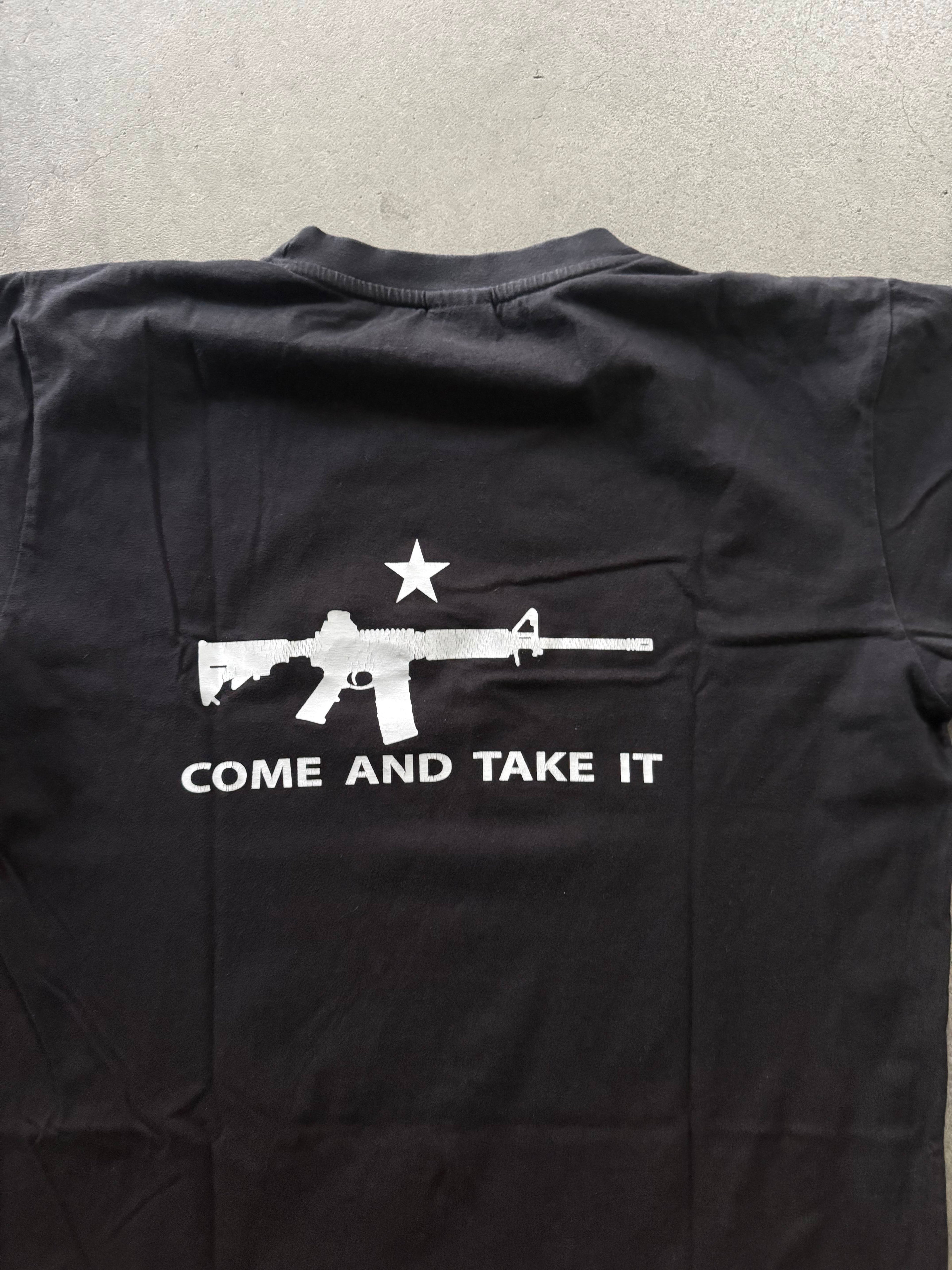 2000S AK-47 COME AND GET IT VINTAGE T-SHIRT (L)