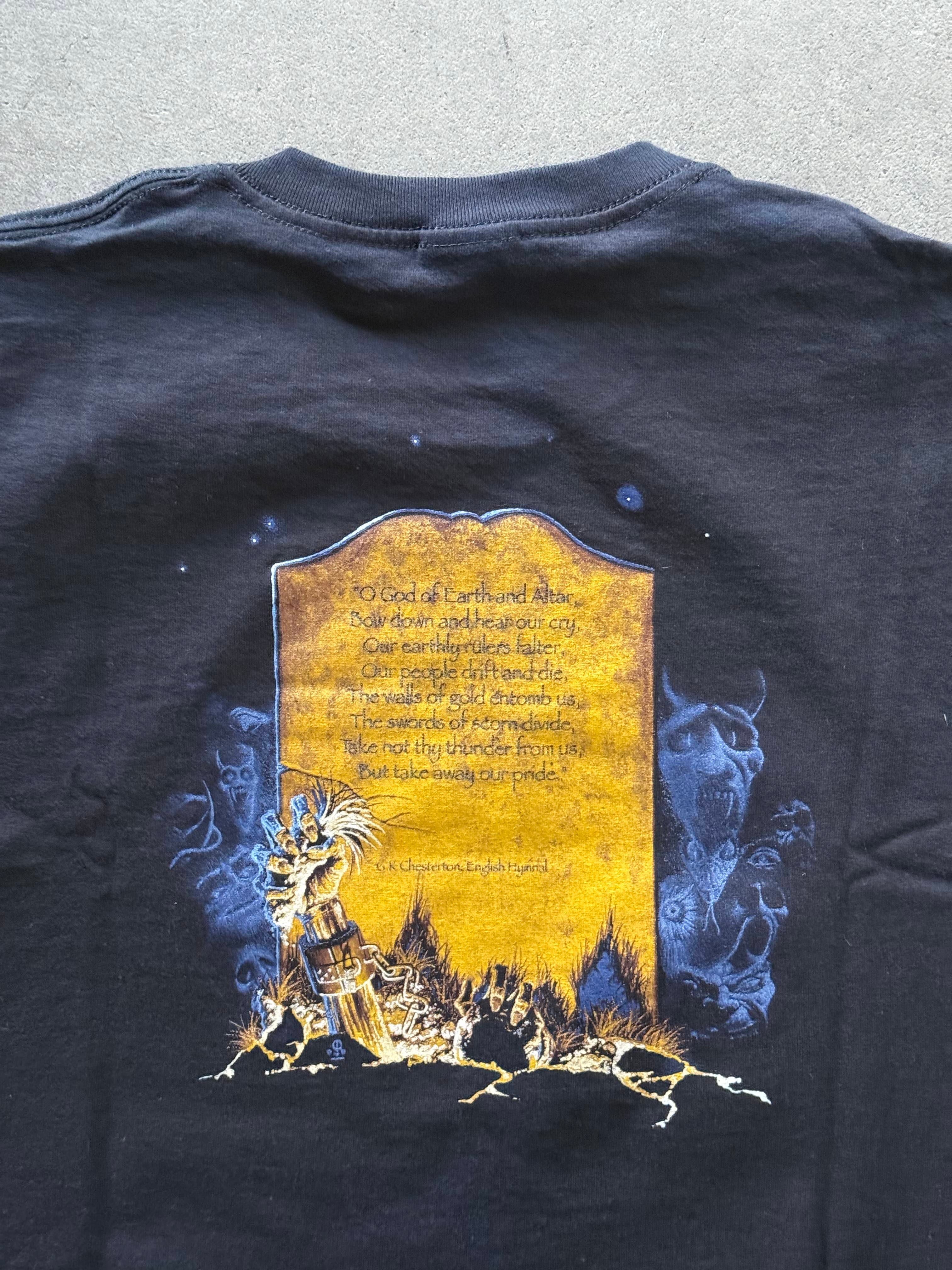 2000S IRON MAIDEN BAND "LIVE AFTER DEATH" TOUR MERCH PRINT T-SHIRT (L)
