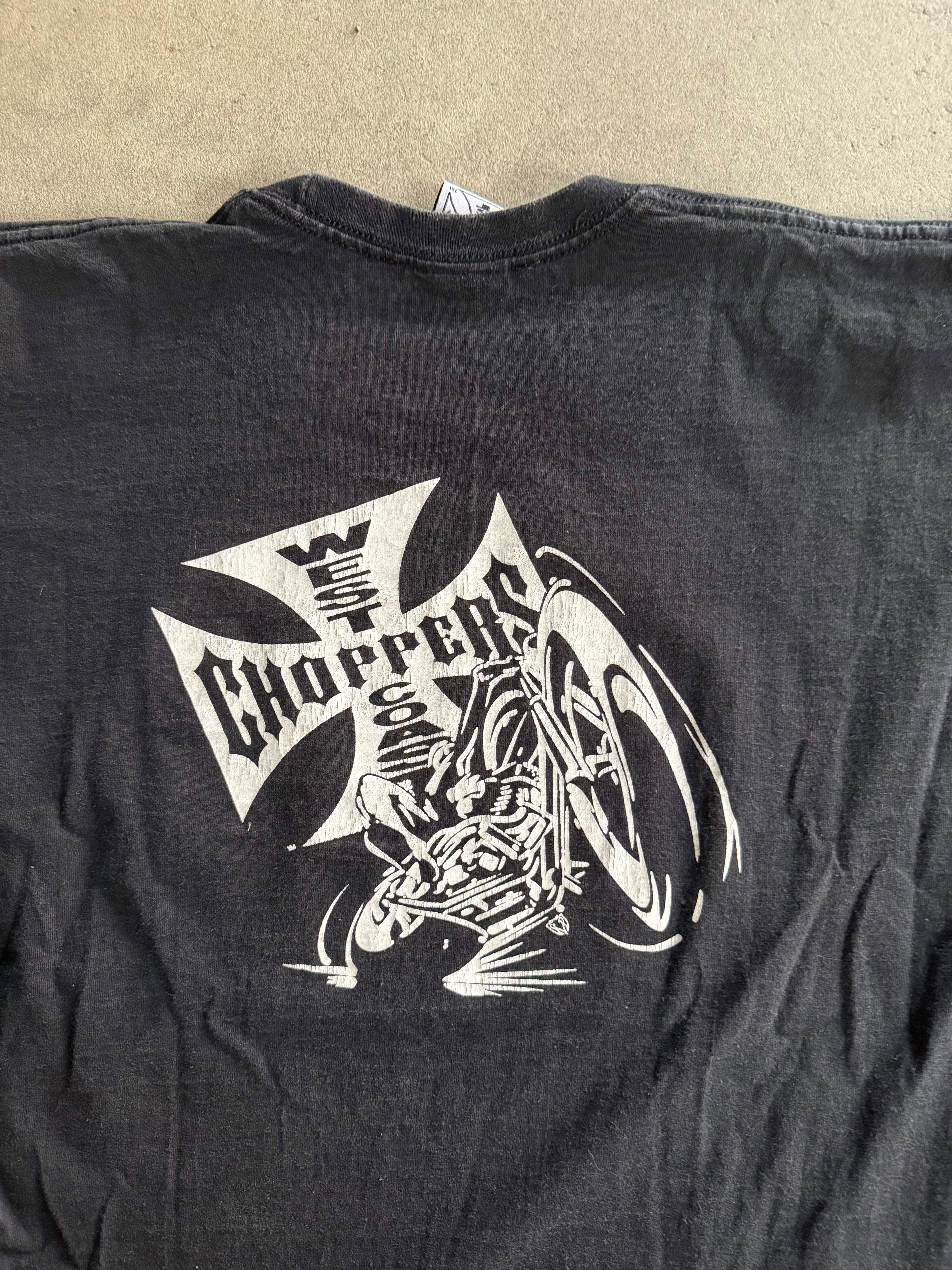 2001 WEST COAST CHOPPERS VINTAGE GRAFFITI WRITING T-SHIRT (M)