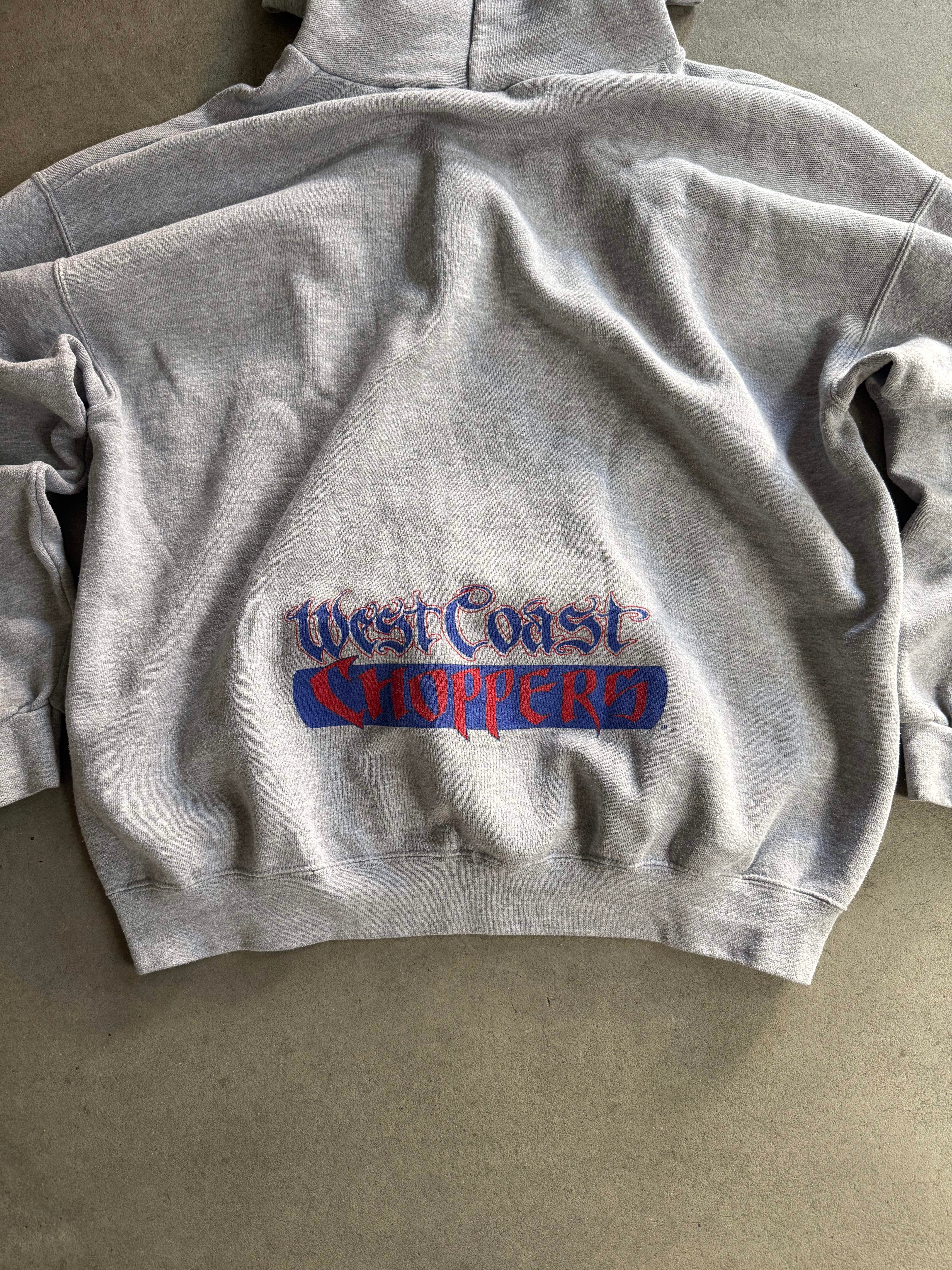 2001 WEST COAST CHOPPERS VINTAGE GRAFFITI WRITING HOODIE (XL)