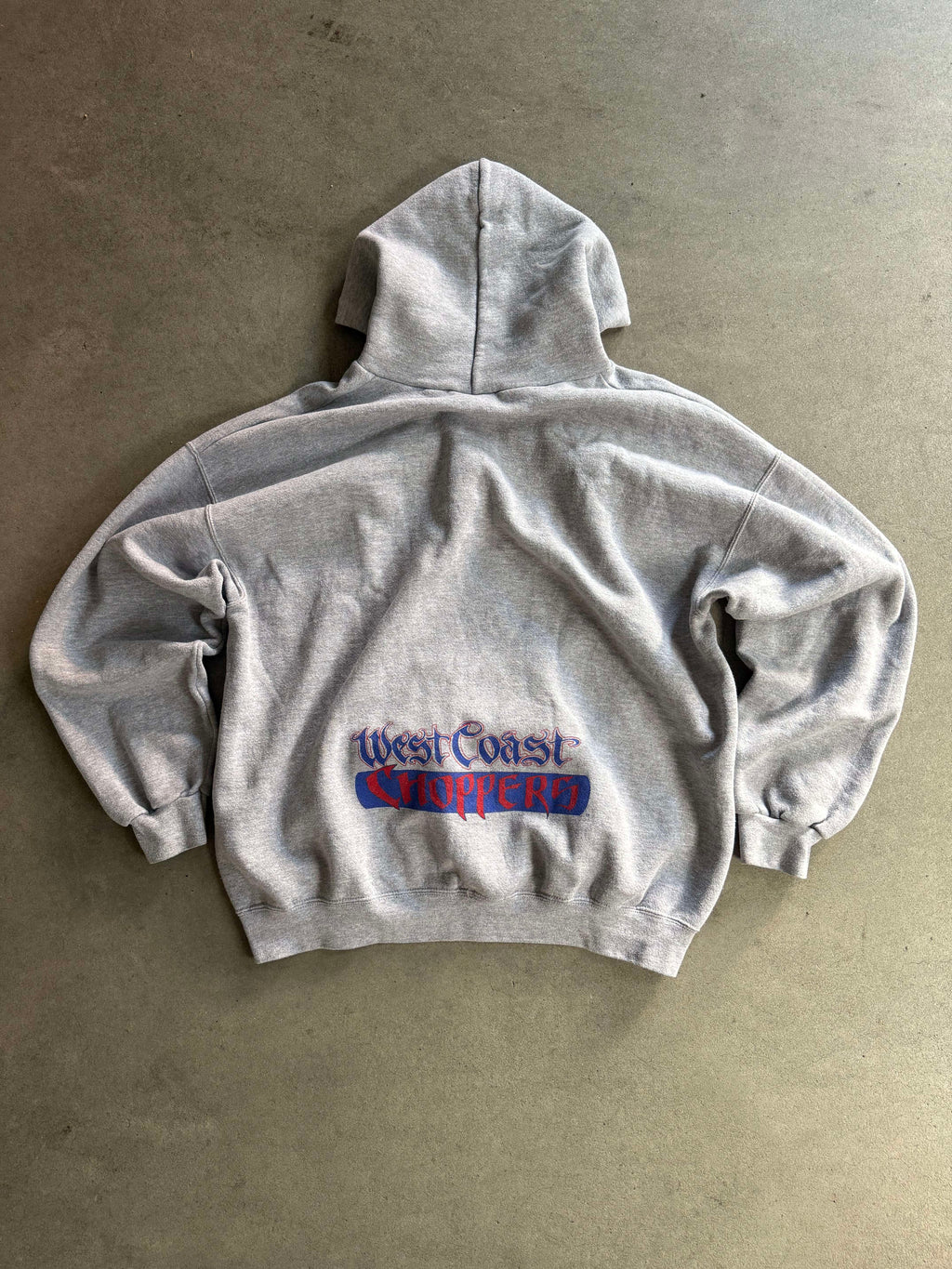 2001 WEST COAST CHOPPERS VINTAGE GRAFFITI WRITING HOODIE (XL)