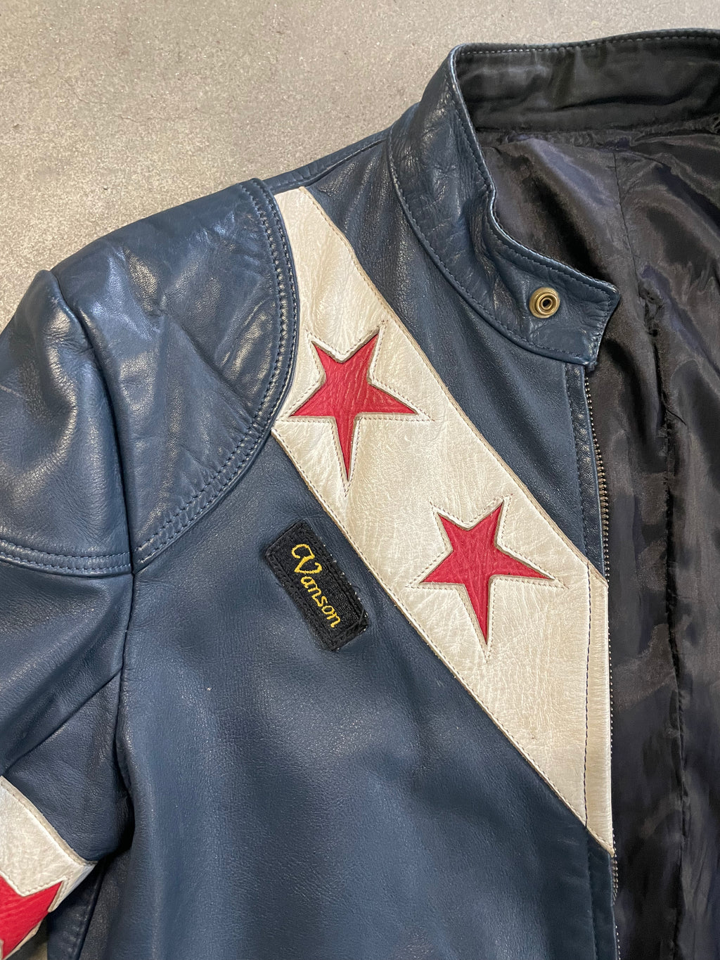 1982 VANSON WIP ONE STAR VINTAGE LEATHER JACKET (S)