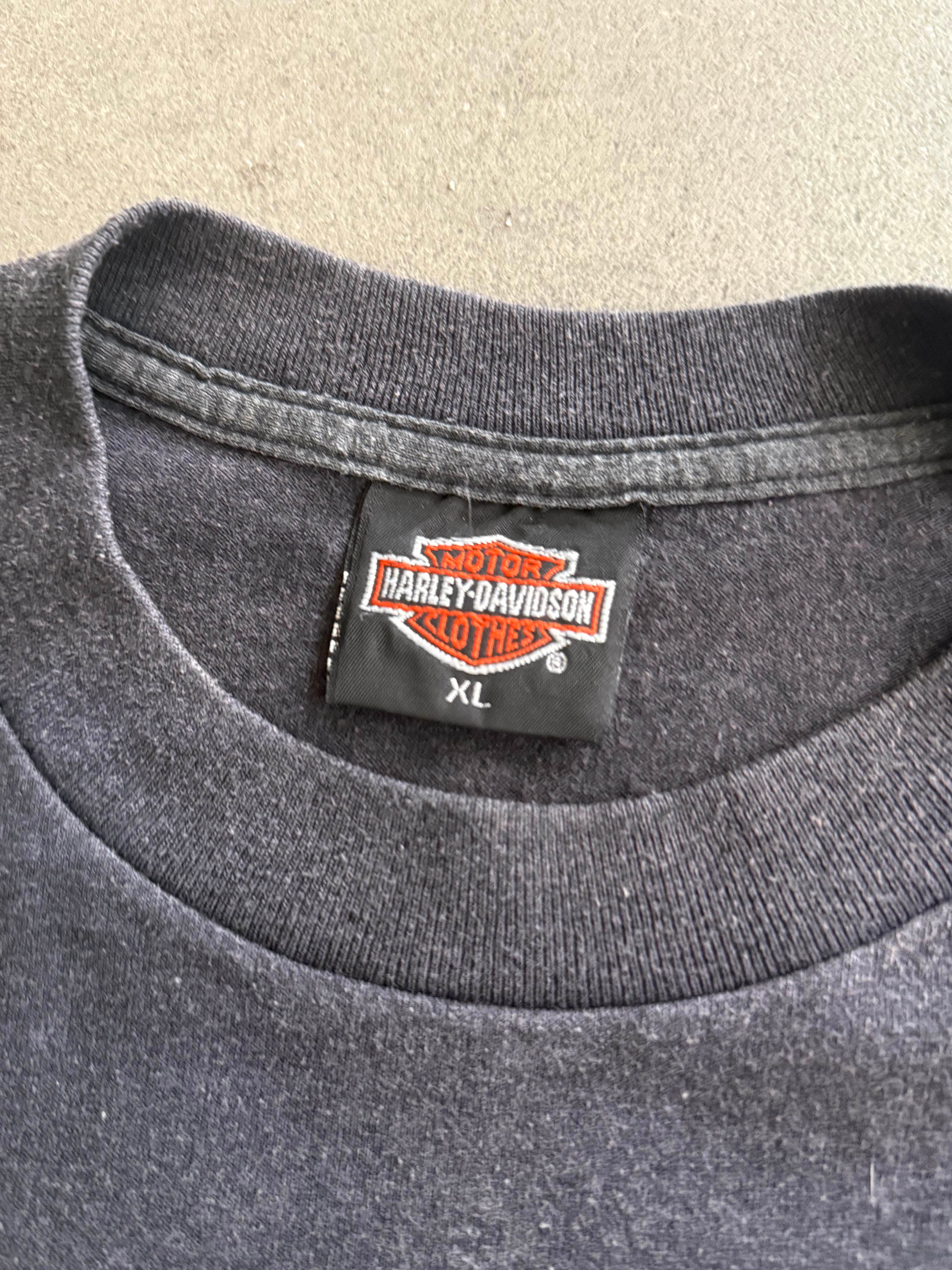 1991 HARLEY DAVIDSON 3D EMBLEM PANTER VINTAGE PRINTED T-SHIRT (XL)