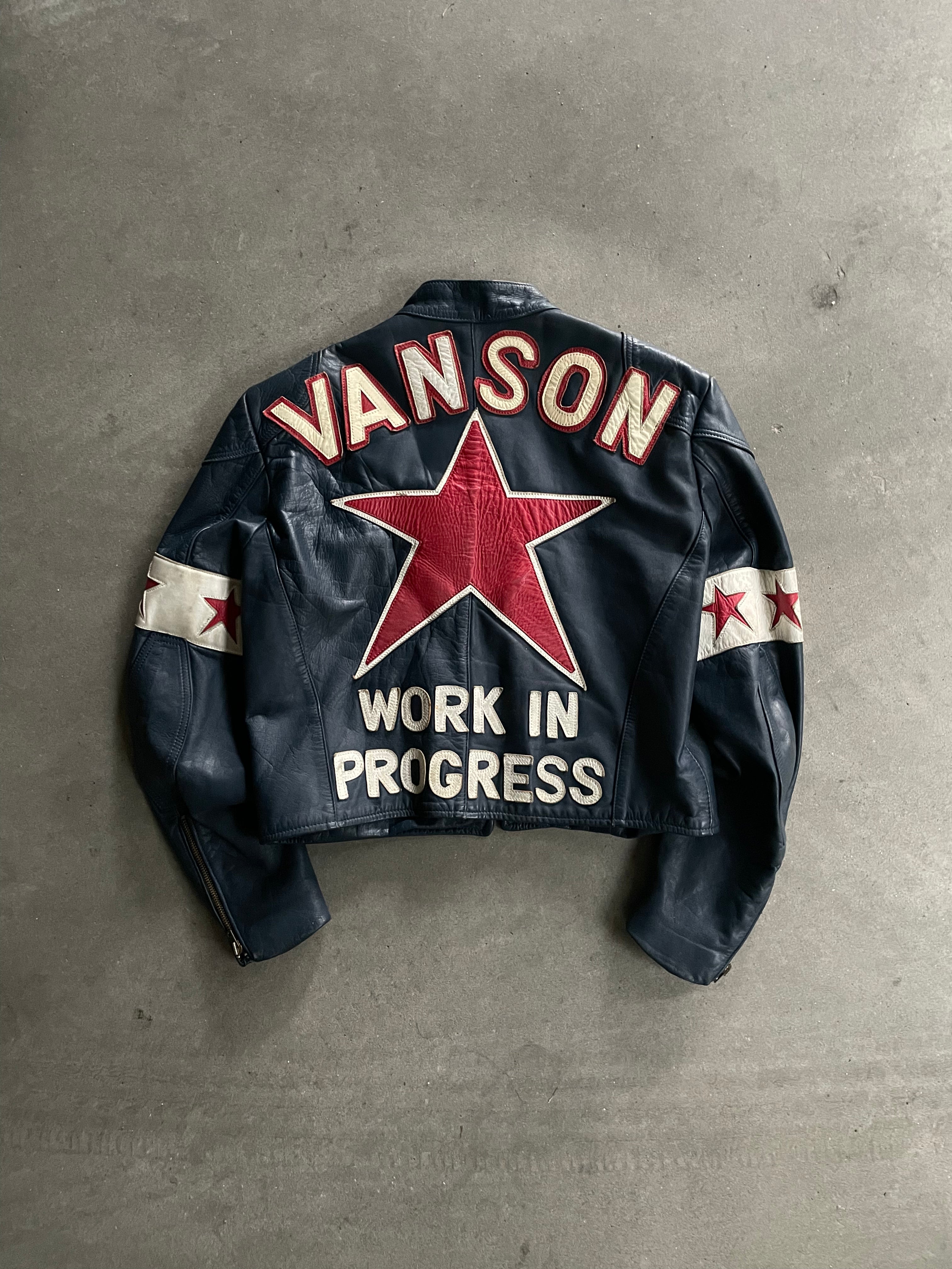 1982 VANSON WIP ONE STAR VINTAGE LEATHER JACKET (S)