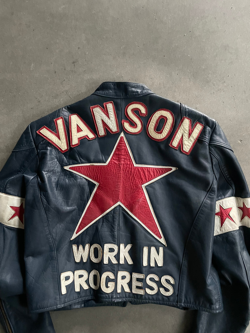 1982 VANSON WIP ONE STAR VINTAGE LEATHER JACKET (S)