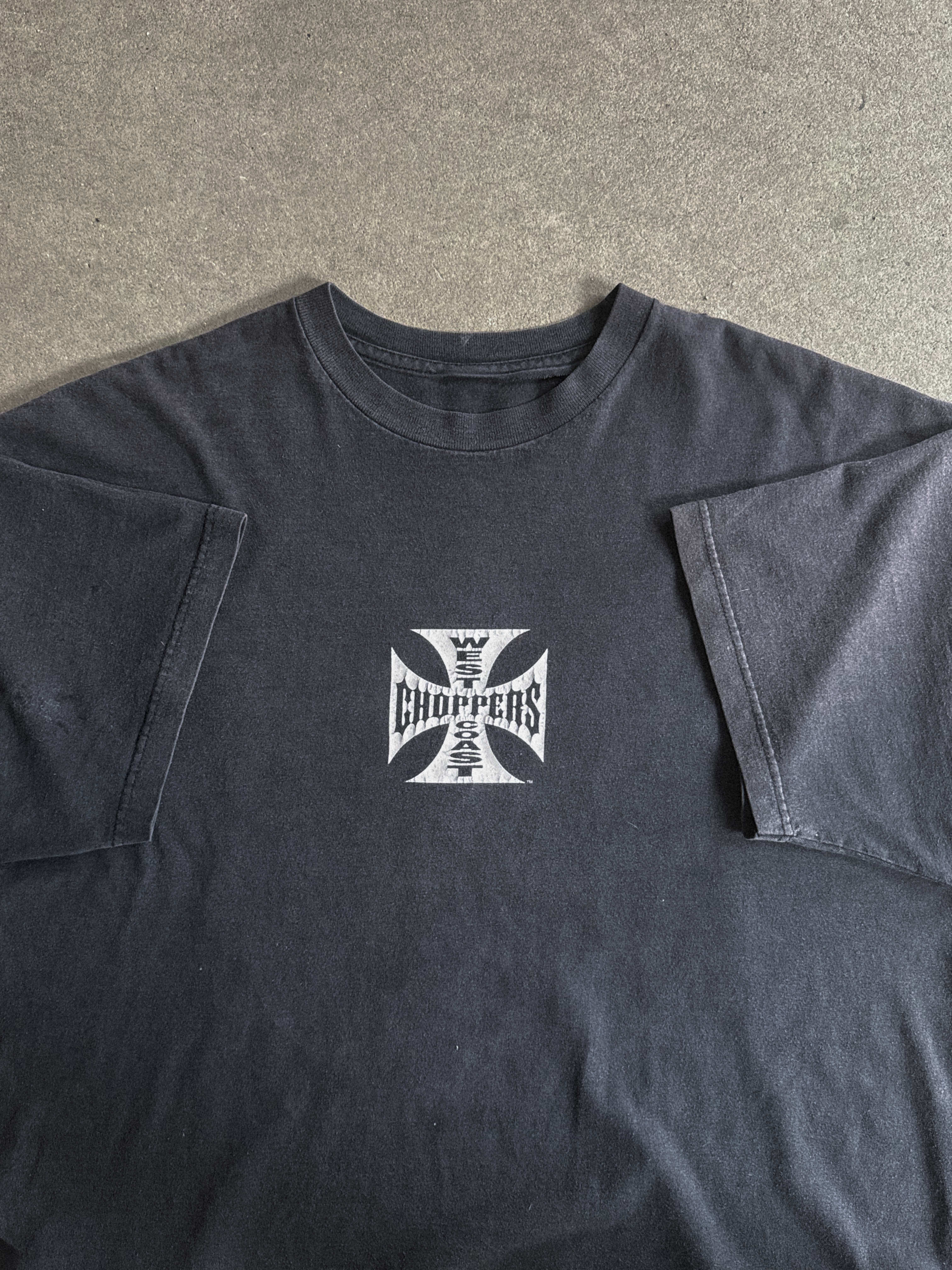 2000S WEST COAST CHOPPERS CLASSIC OG CROSS VINTAGE T-SHIRT (XL)