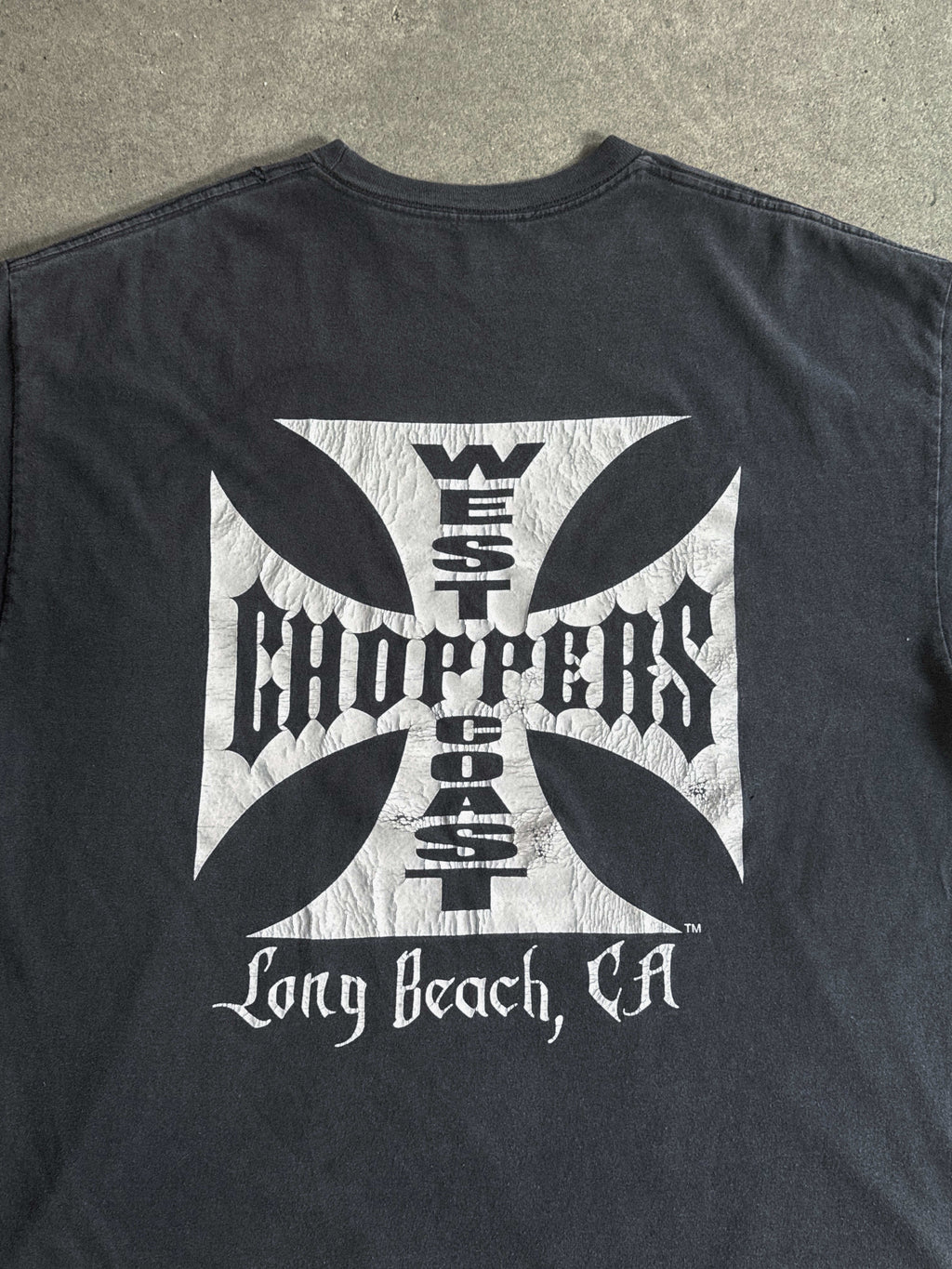 2000S WEST COAST CHOPPERS CLASSIC OG CROSS VINTAGE T-SHIRT (XL)
