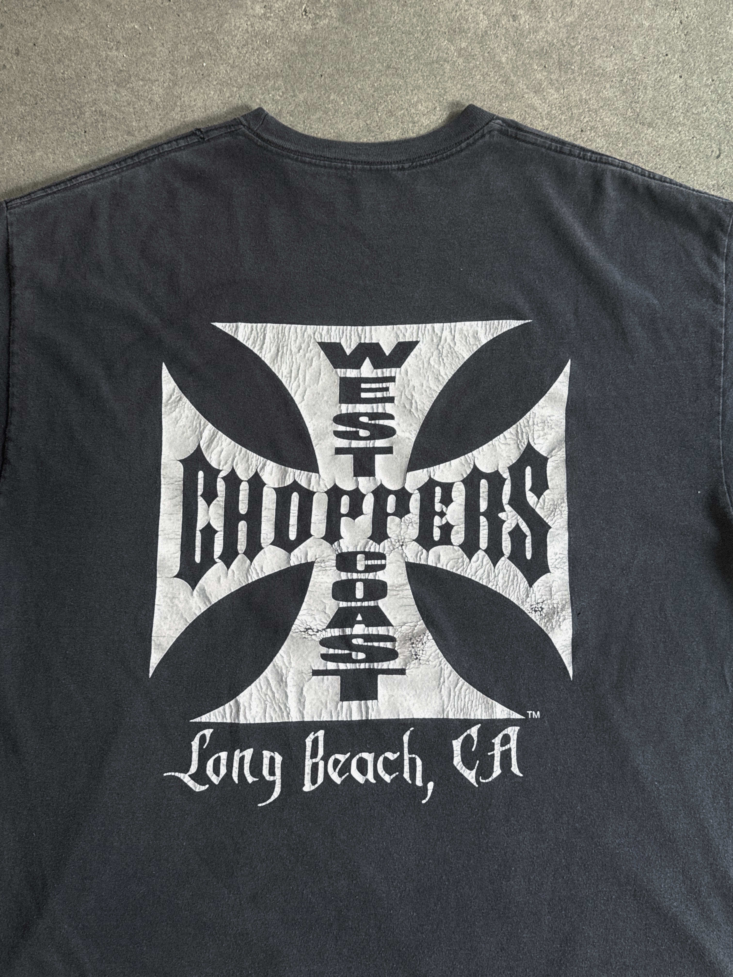 2000S WEST COAST CHOPPERS CLASSIC OG CROSS VINTAGE T-SHIRT (XL)