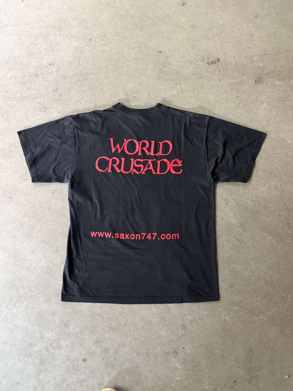 2000S VINTAGE SAXON BAND TOUR MERCH T-SHIRT (XL)