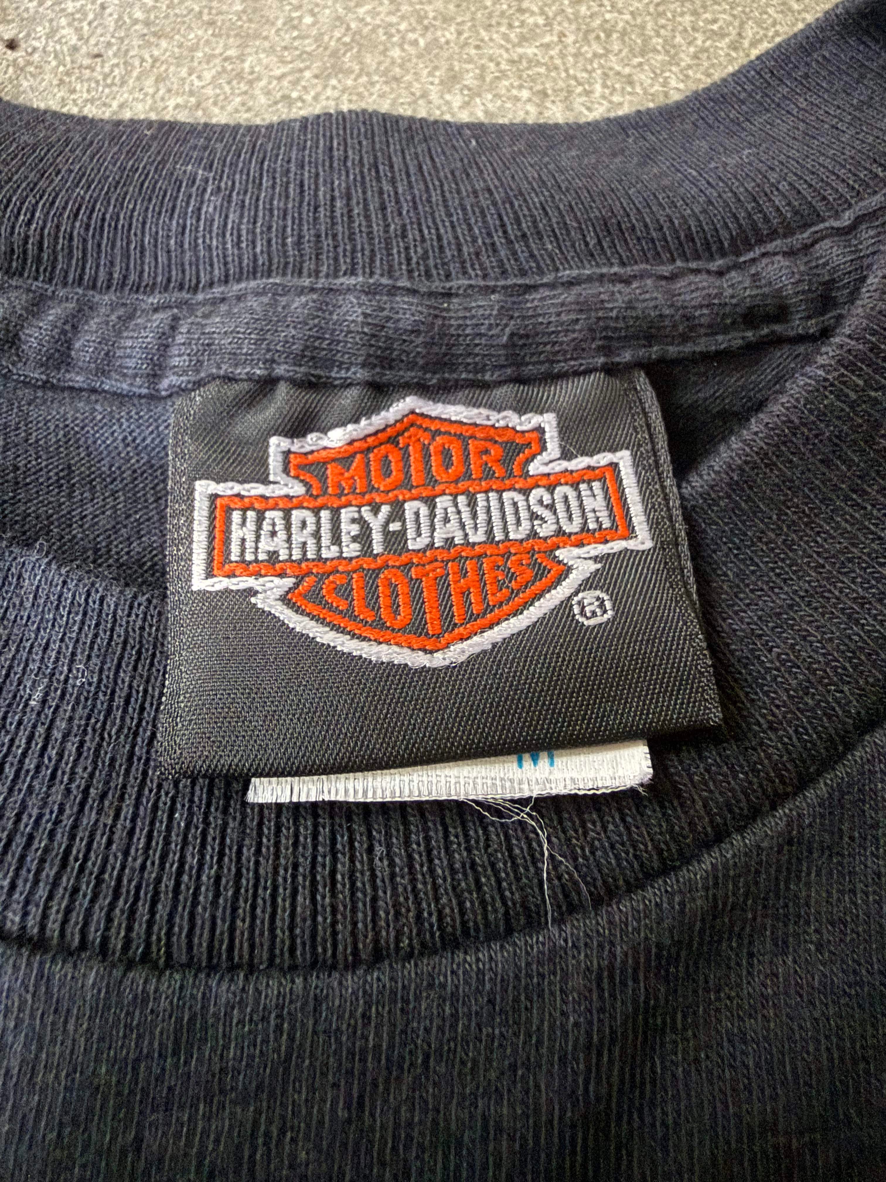 1994 HARLEY DAVIDSON DAYTONA, FLORIDA, BIKER MEET UP SINGLE STITCH GRAPHIC T-SHIRT (M)