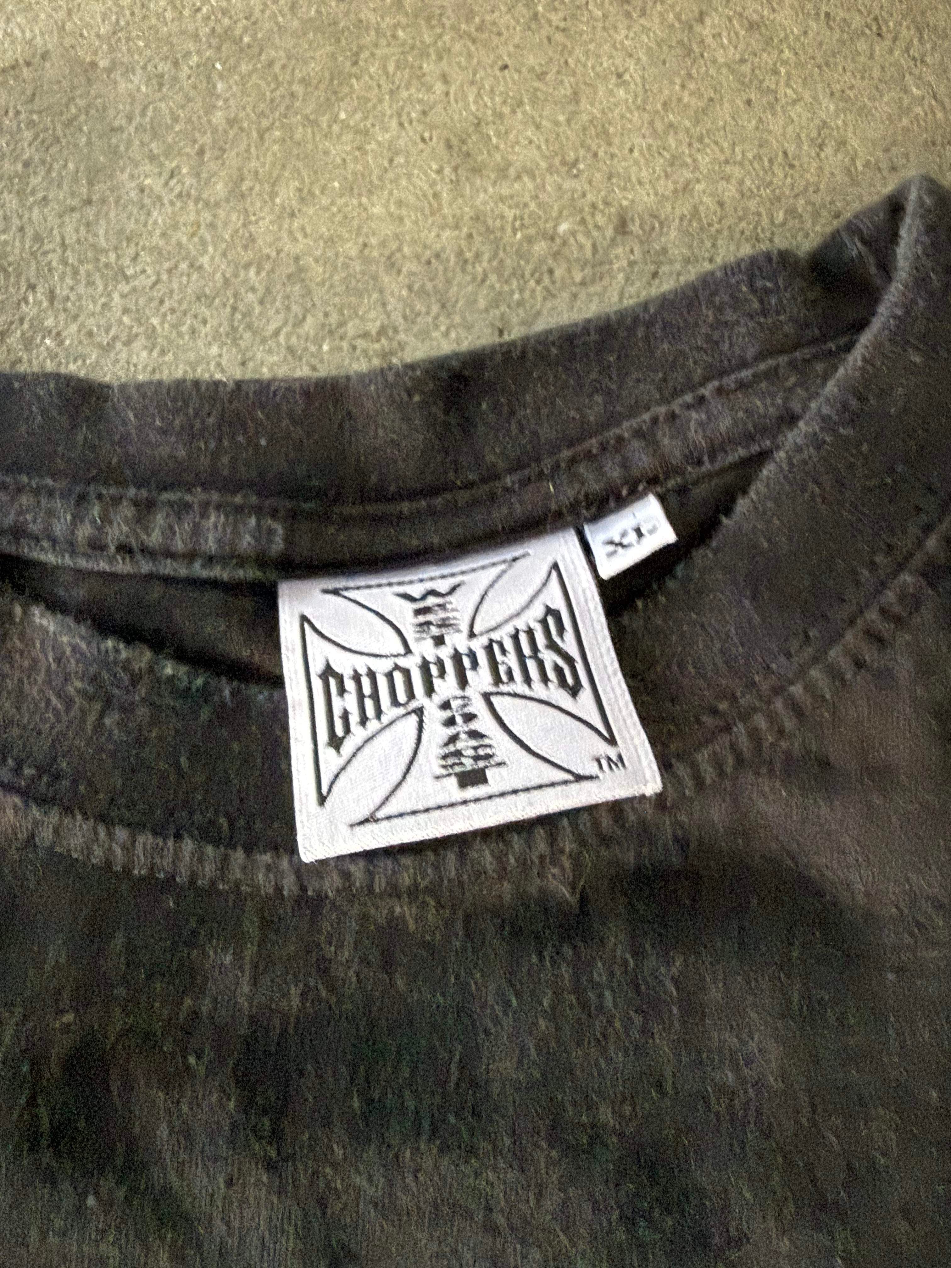 2000S WEST COAST CHOPPERS "MOTORCYCLES ARE DANGEROUS" T-SHIRT - EUROPEAN TAG (L)