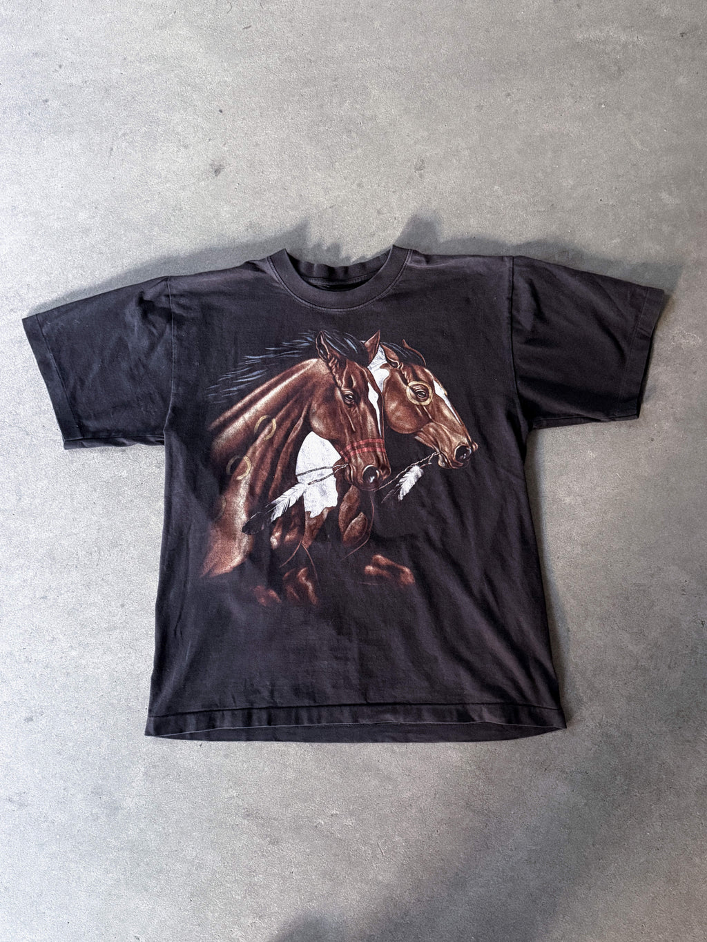 VINTAGE HORSES T-SHIRT (L)