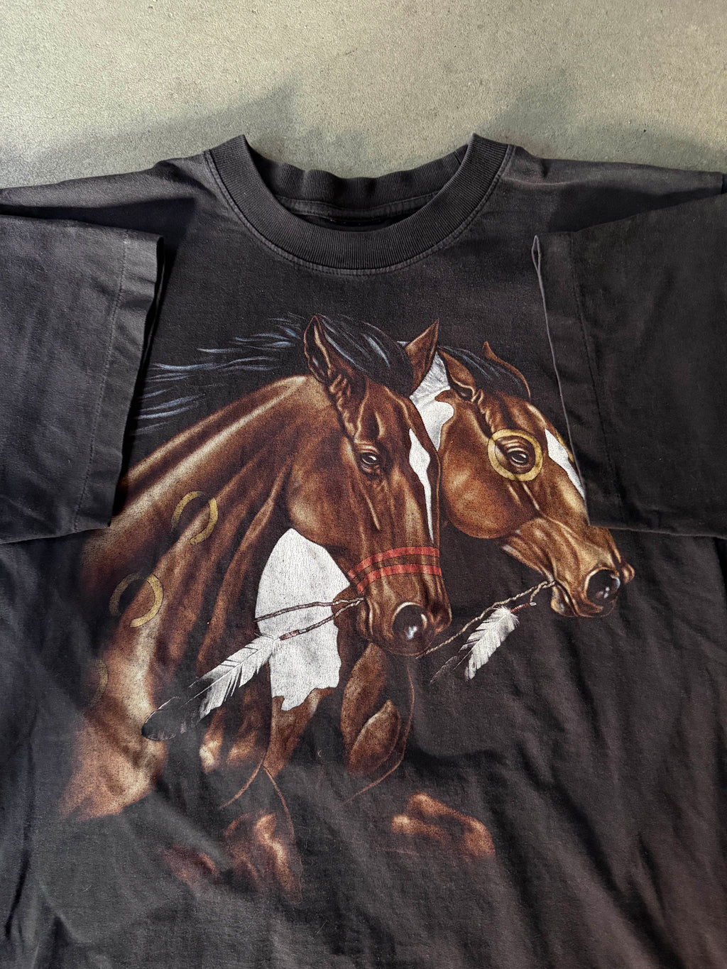 VINTAGE HORSES T-SHIRT (L)