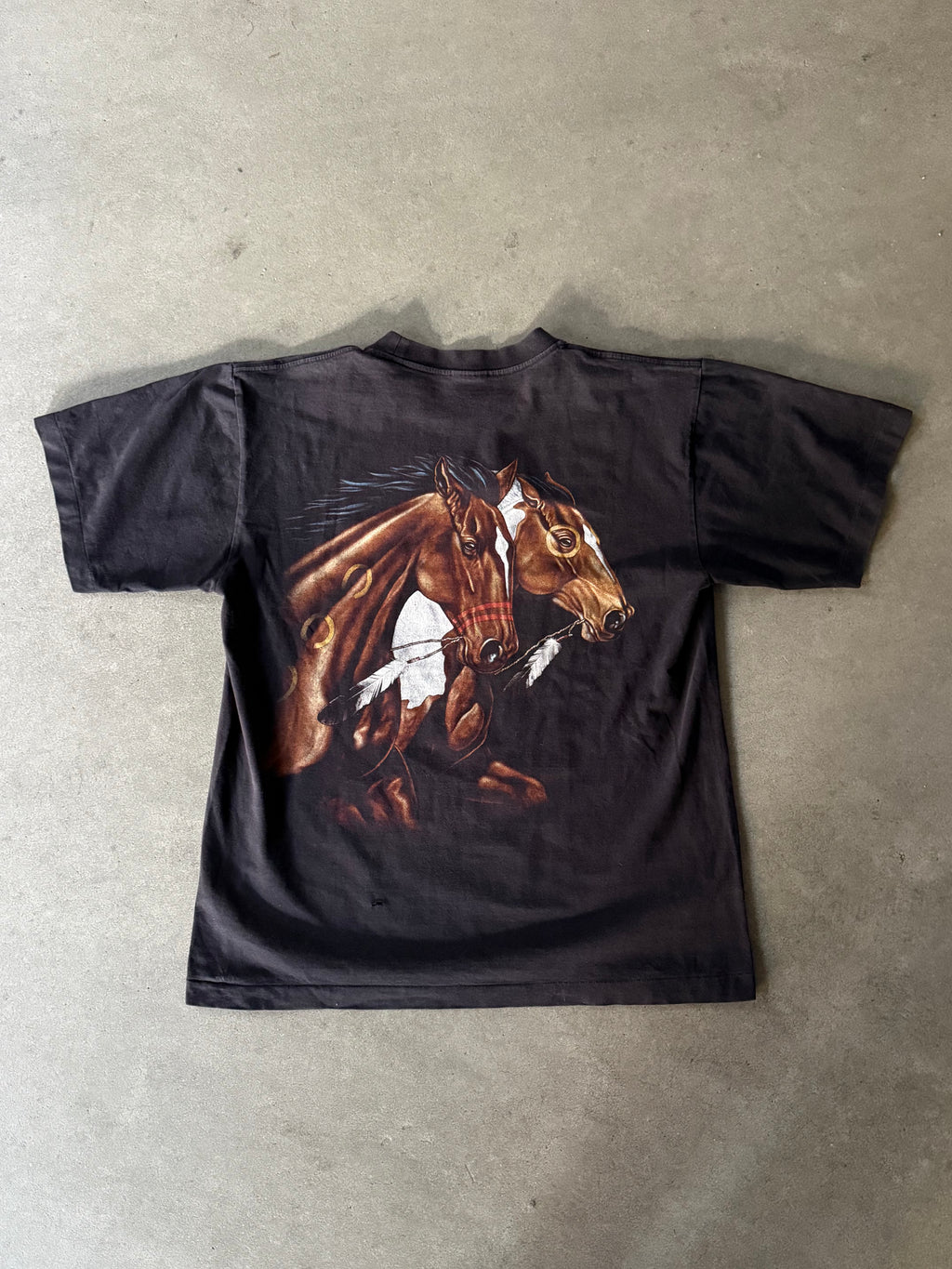 VINTAGE HORSES T-SHIRT (L)