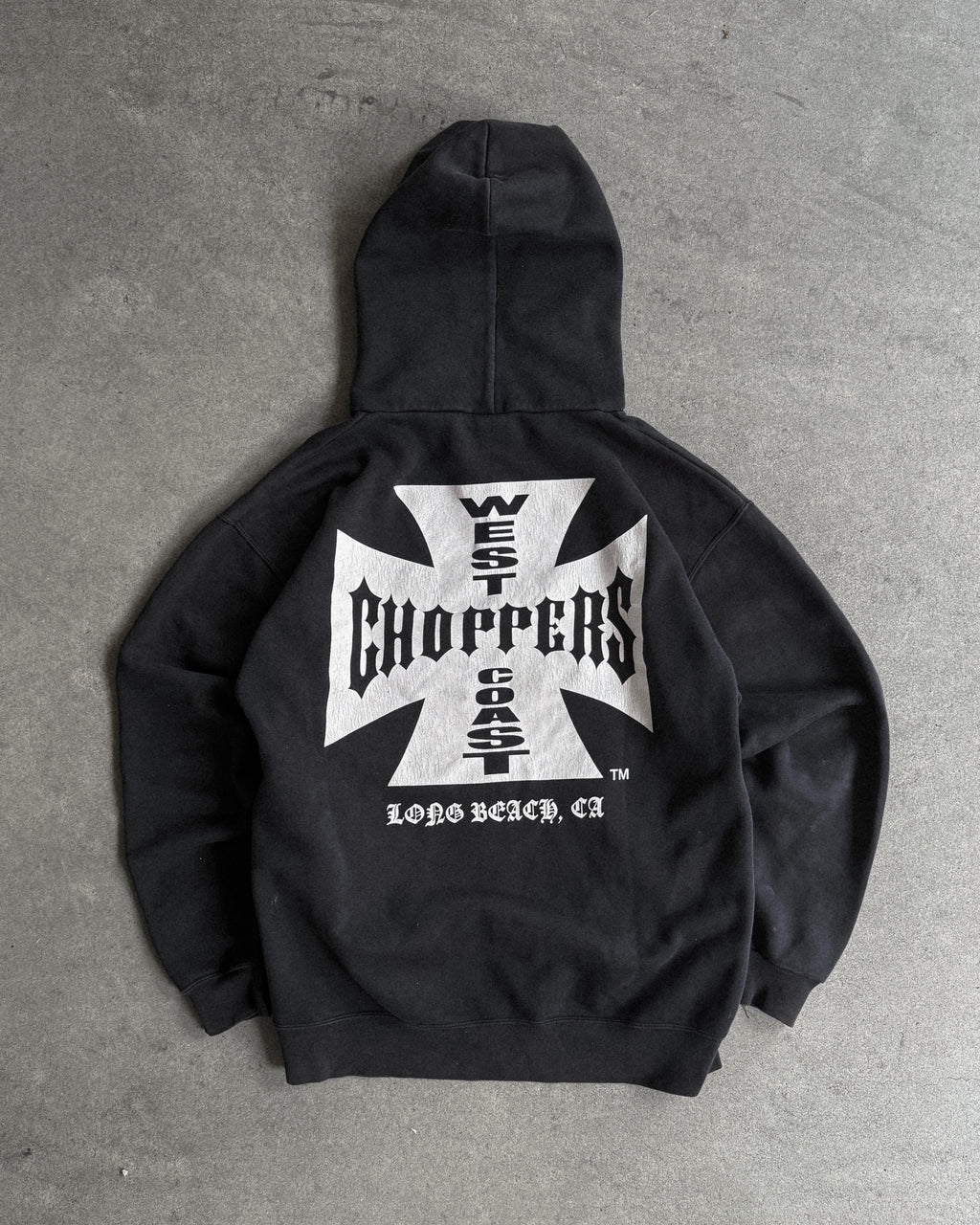 2000S WEST COAST CHOPPERS ZIPPED HOODIE CLASSIC OG LOGO (L)