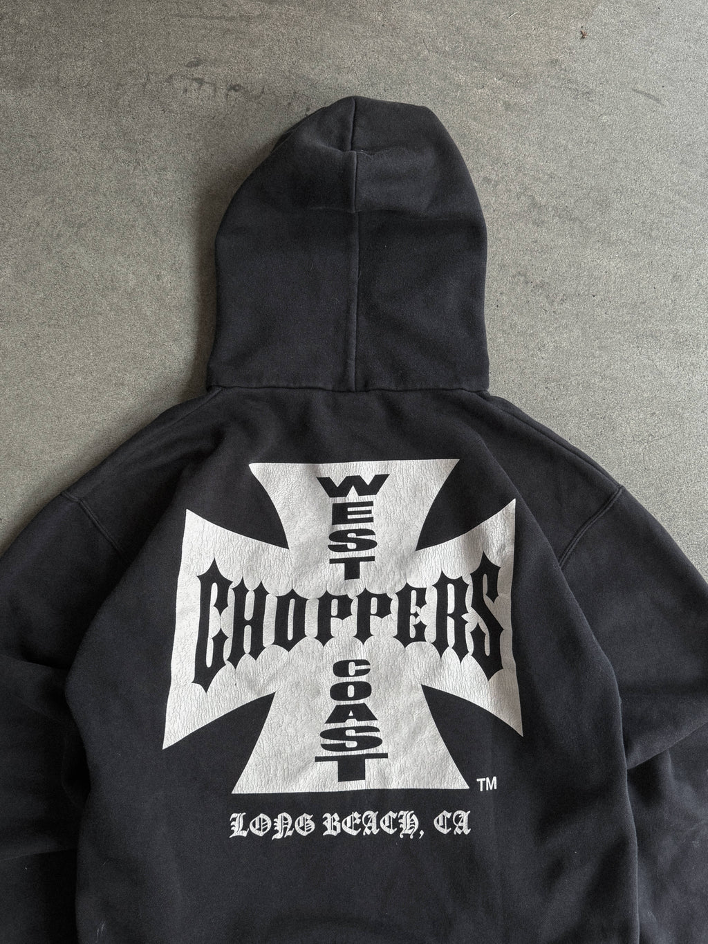 2000S WEST COAST CHOPPERS ZIPPED HOODIE CLASSIC OG LOGO (L)