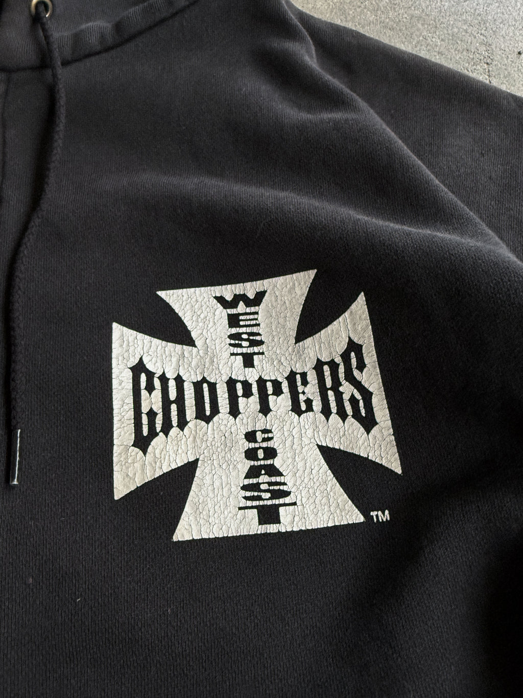 2000S WEST COAST CHOPPERS ZIPPED HOODIE CLASSIC OG LOGO (L)