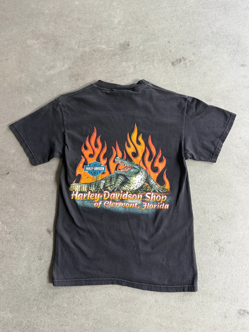 2002 HARLEY DAVIDSON CROCODILE FLORIDA DEALER T-SHIRT (S)