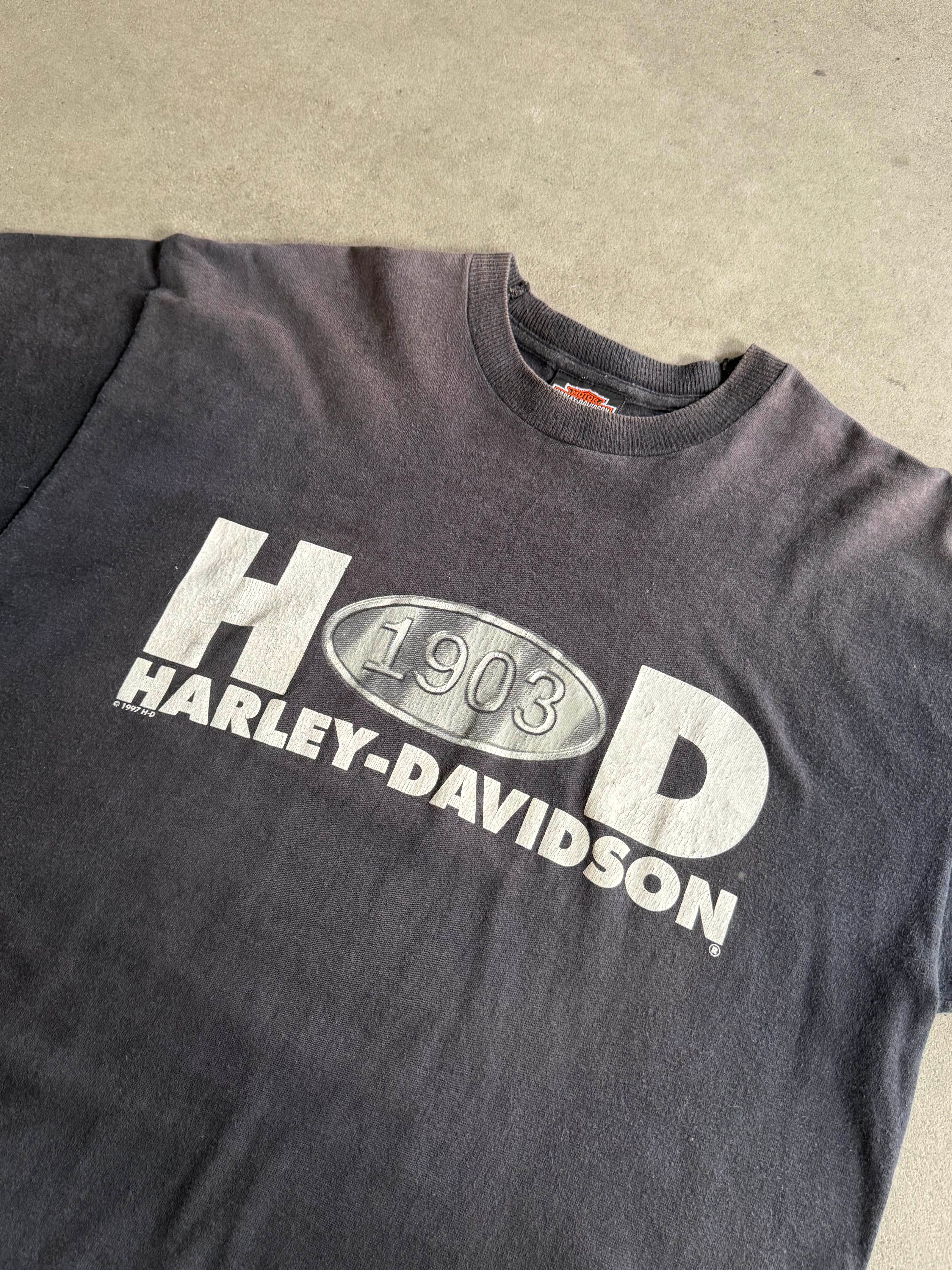 1997 HARLEY DAVIDSON IRON LOGO T-SHIRT (L)