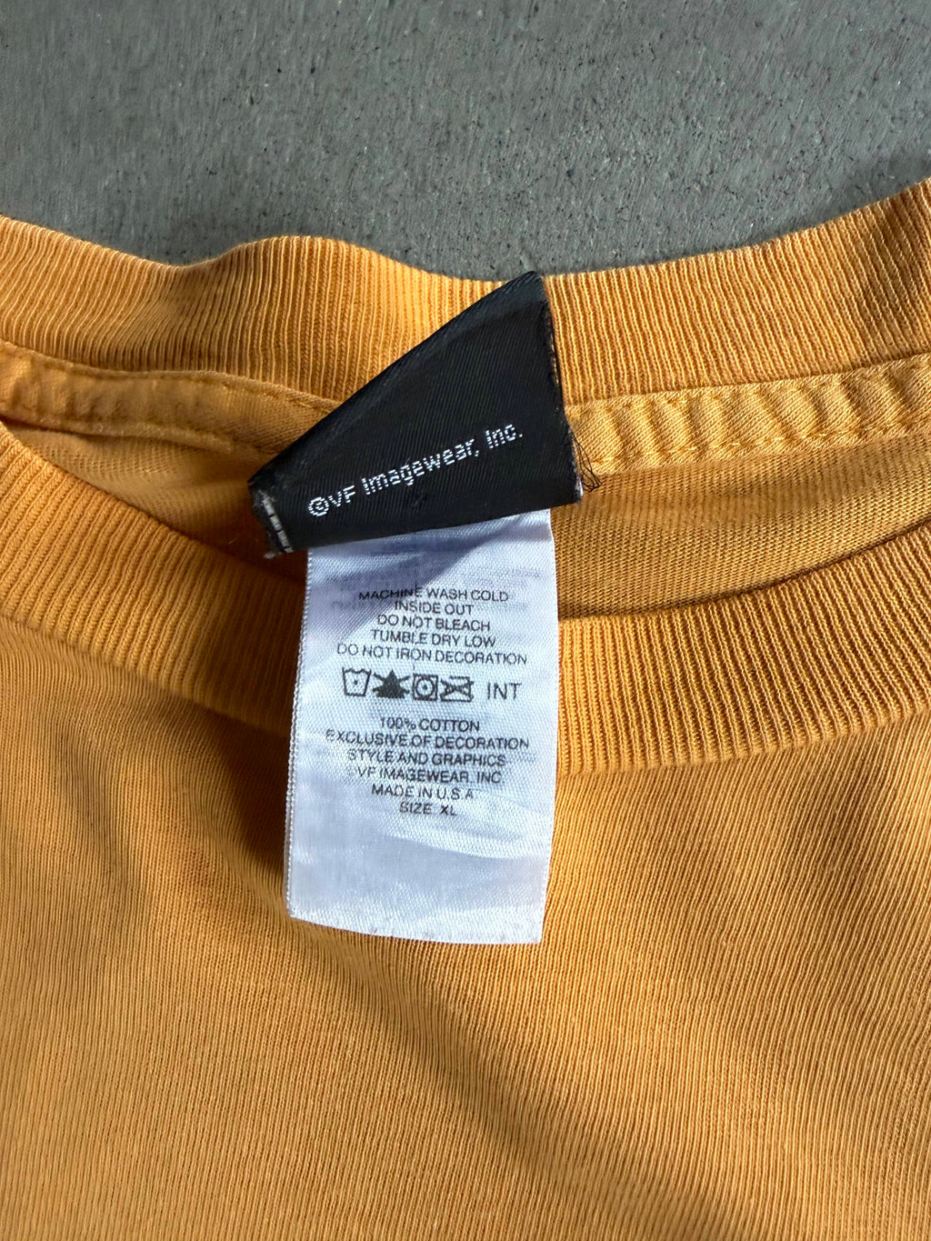 2000S HARLEY DAVIDSON ORANGE FADED FLAMES LONG SLEEVES (XL)