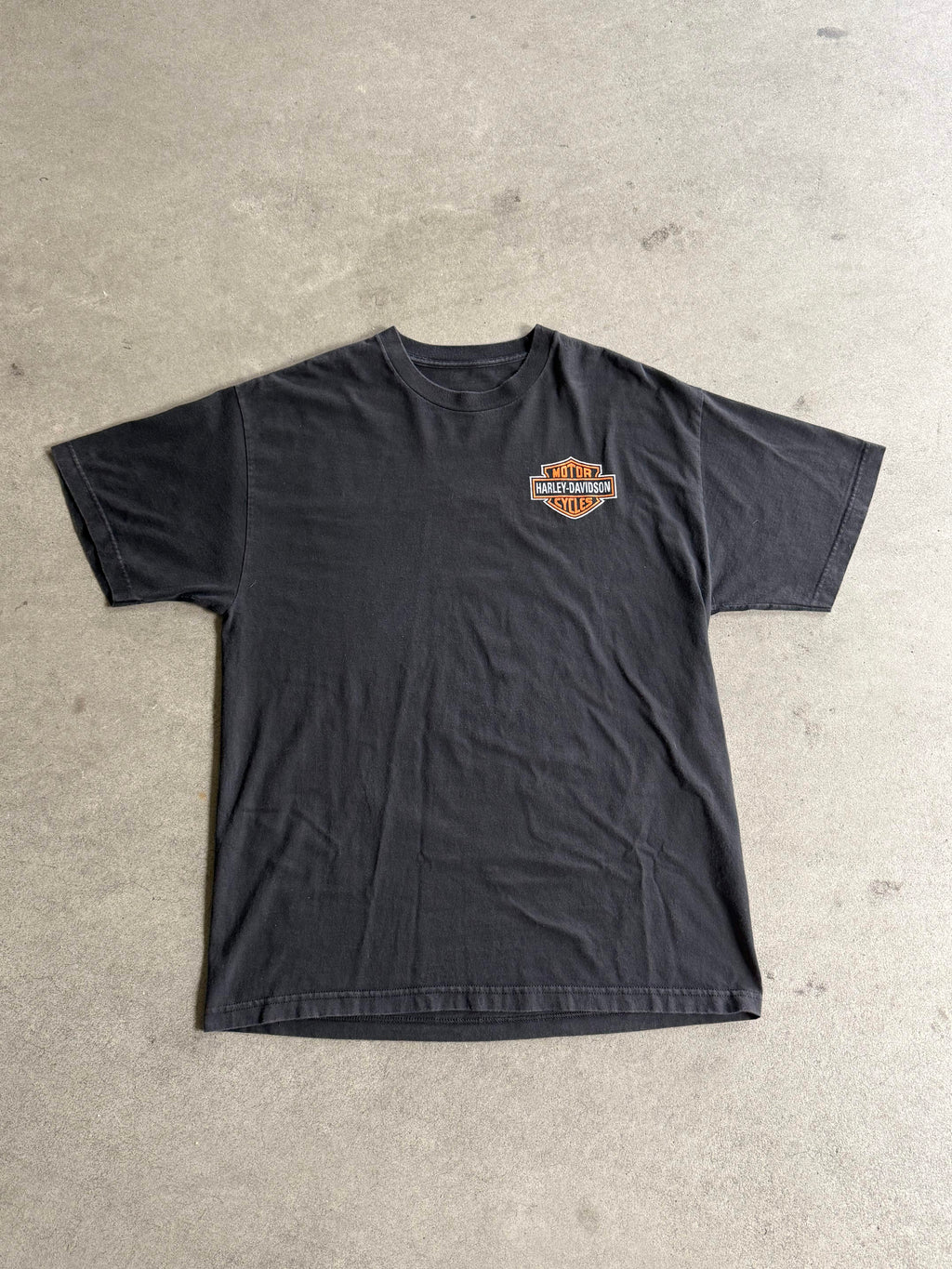 2000S HARLEY DAVIDSON FLAMES LOGO VINTAGE T-SHIRT (XL)