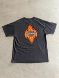 2000S HARLEY DAVIDSON FLAMES LOGO VINTAGE T-SHIRT (XL)