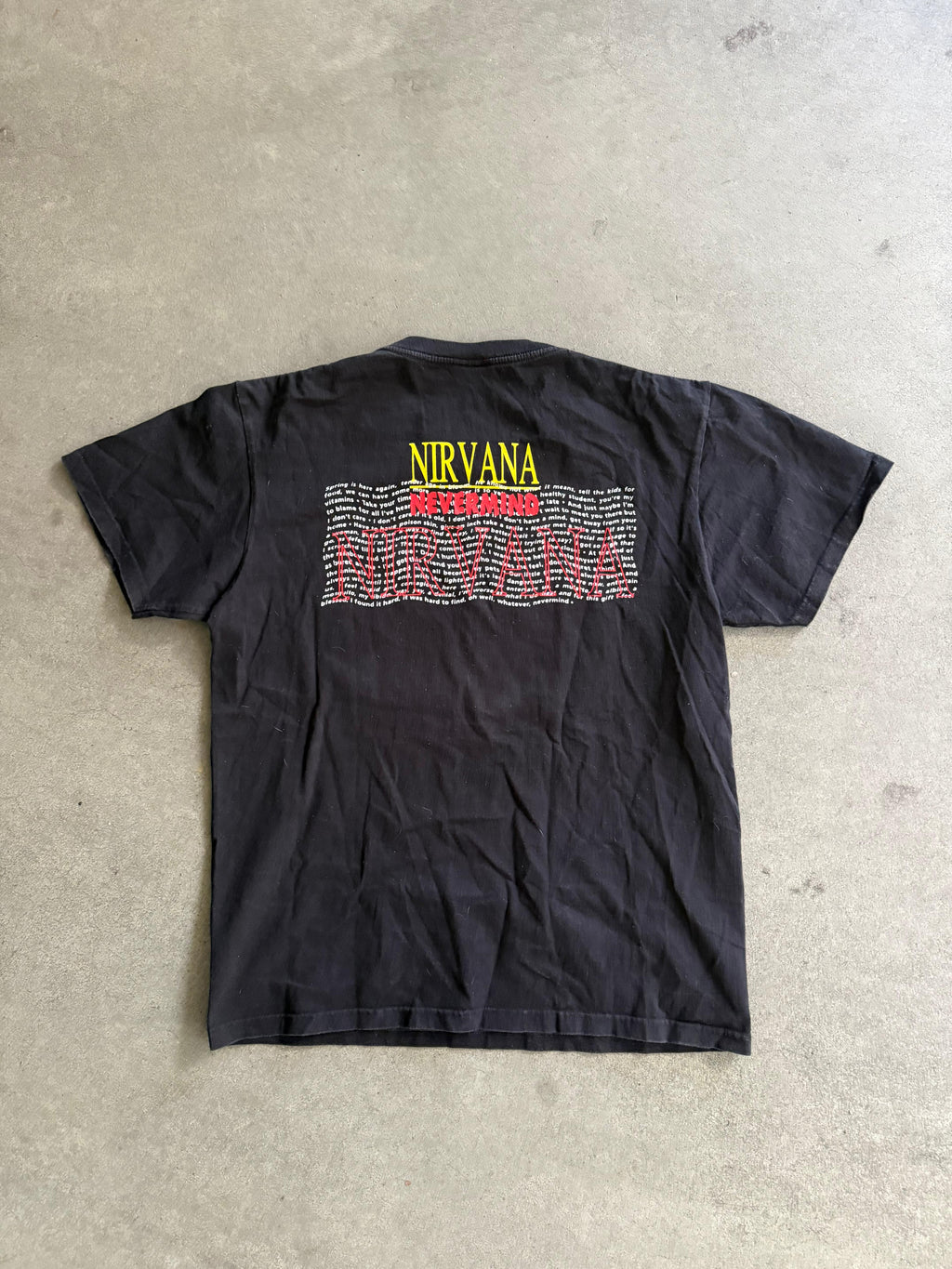 2000S NIRVANA NEVERMIND PRINT T-SHIRT (L)