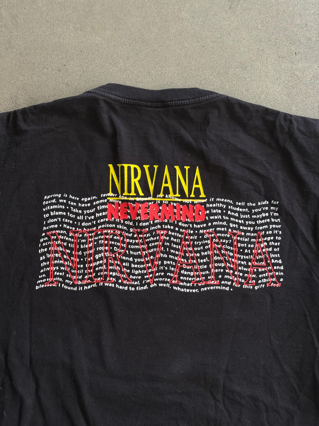 2000S NIRVANA NEVERMIND PRINT T-SHIRT (L)